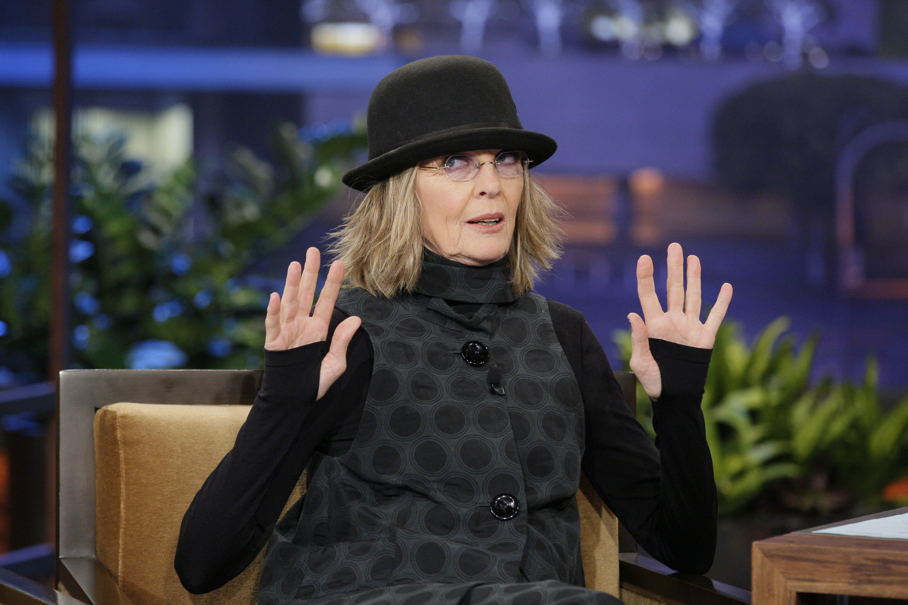 Diane Keaton on "The Tonight Show with Jay Leno" in 2012 | Source: Getty Images