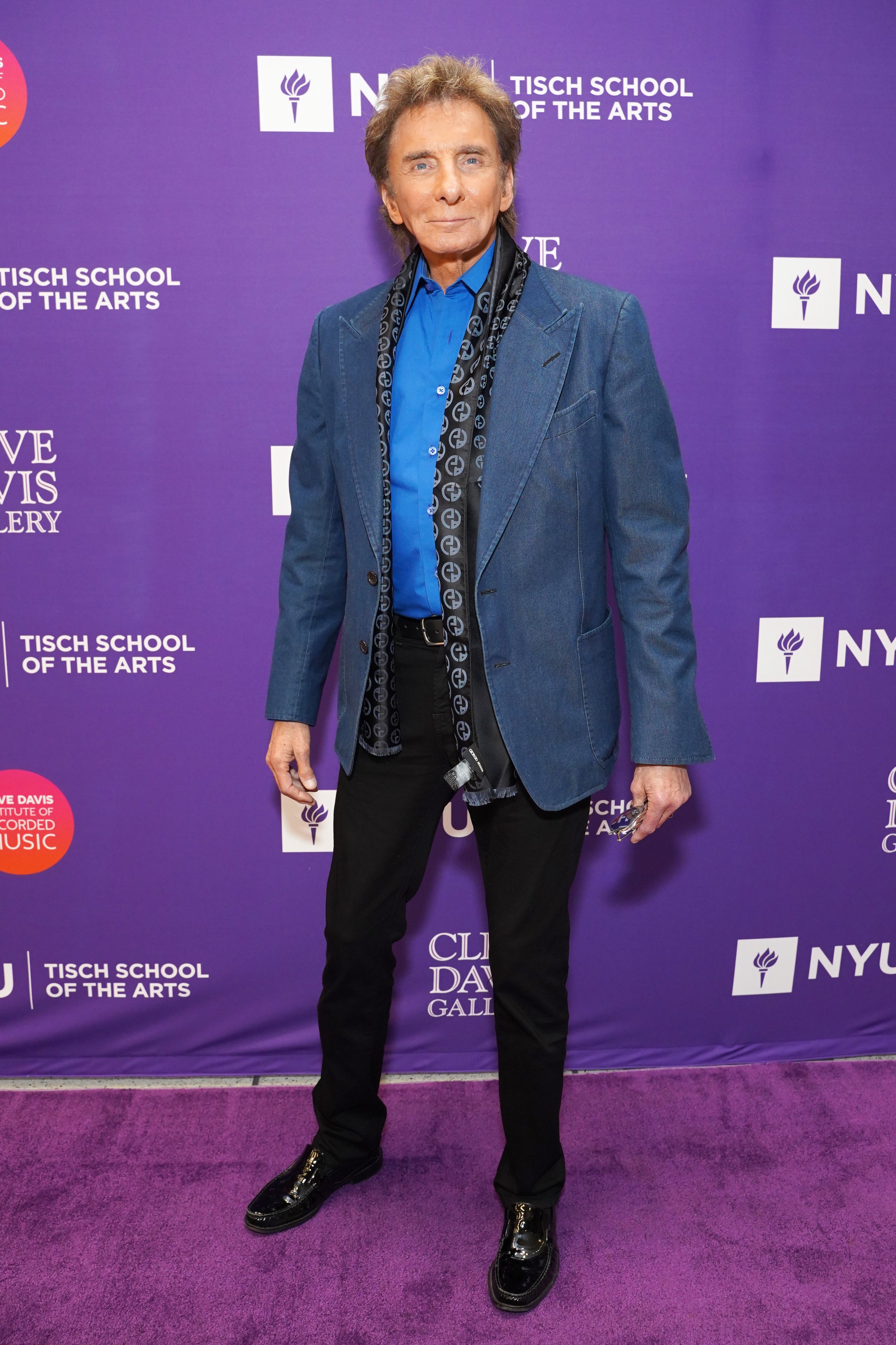 Barry Manilow at the NYU Tisch School of the Arts opening of the Clive Davis Gallery on April 5, 2022 in Brooklyn, New York | Source: Getty Images