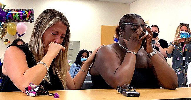 A woman and her adoptive daughter are overcome with emotion as the adoption is made official | Photo: Facebook/safechildrencoalition