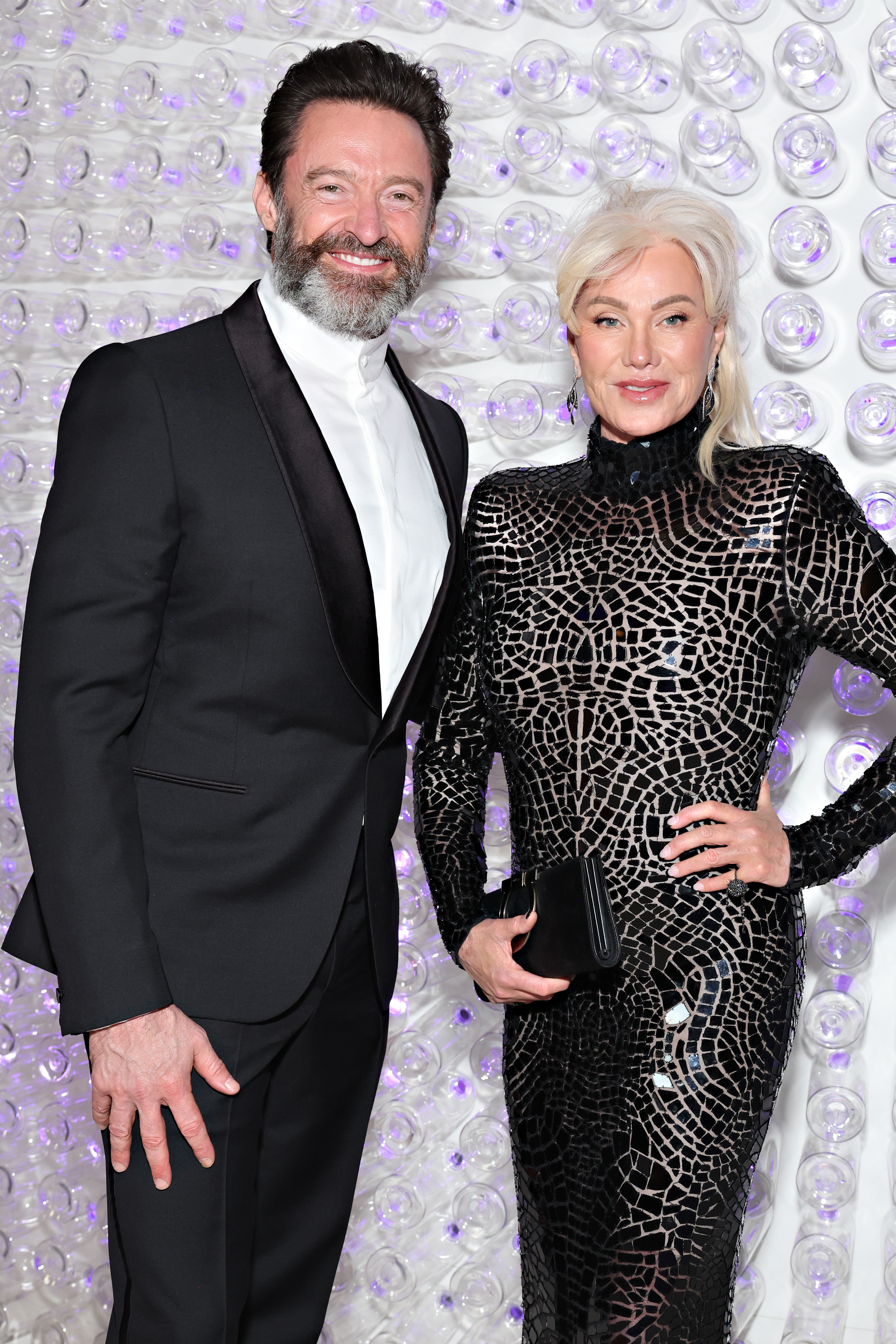 Hugh Jackman and Deborra-Lee Furness at the Met Gala Celebrating "Karl Lagerfeld: A Line Of Beauty" in New York City on May 1, 2023. | Source: Getty Images