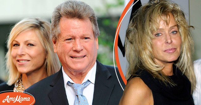 Ryan O'Neal and Tatum O'Neal at the Los Angeles Premiere of "The Runaways" on March 11, 2010, in Hollywood (left), Farrah Fawcett at Motorola's Third Annual Holiday Party on December 6, 2001, in Hollywood (right) | Photo: Getty Images