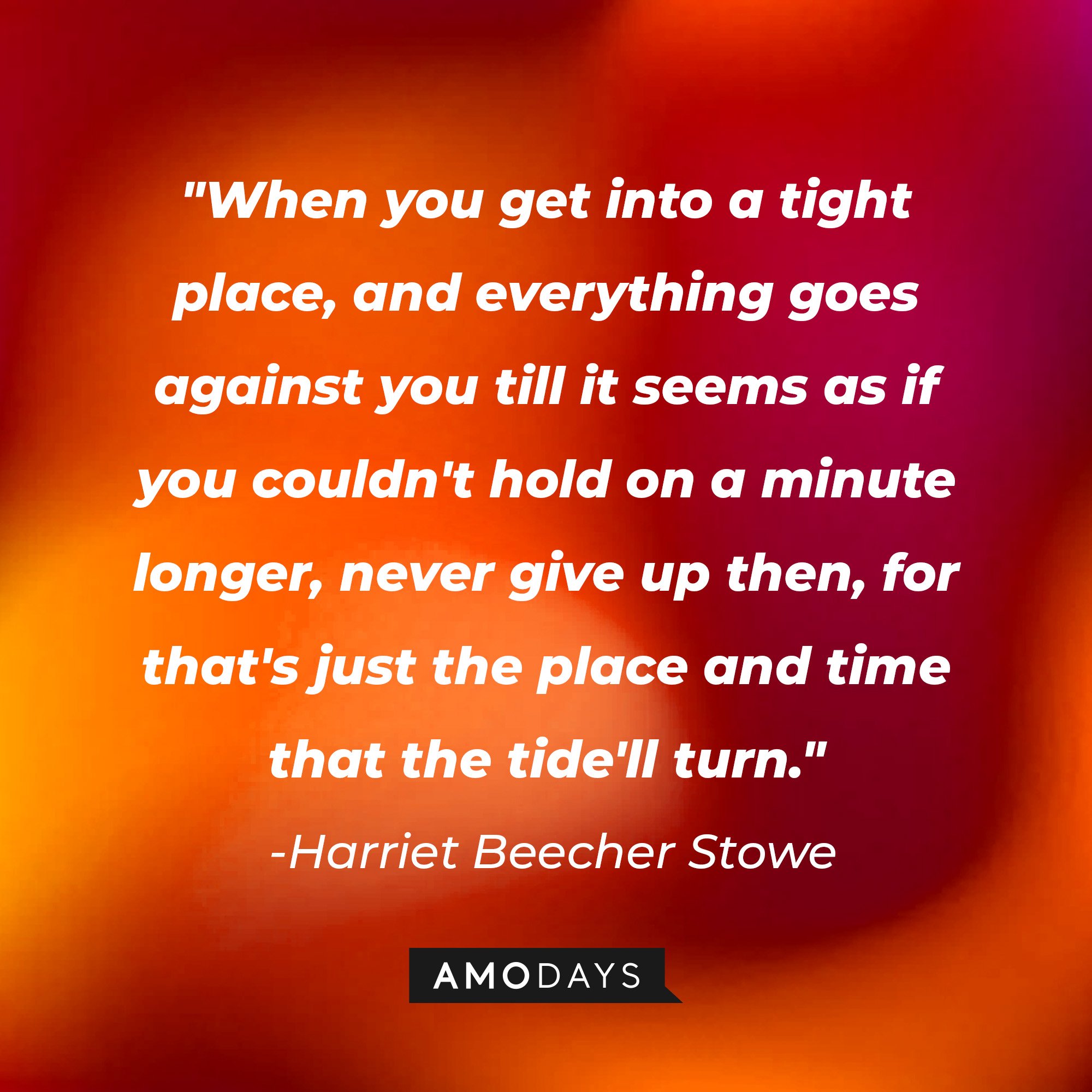  Harriet Beecher Stowe’s quote: "I made two decisions in my life based on fear, and they cost me everything." |Image: AmoDays