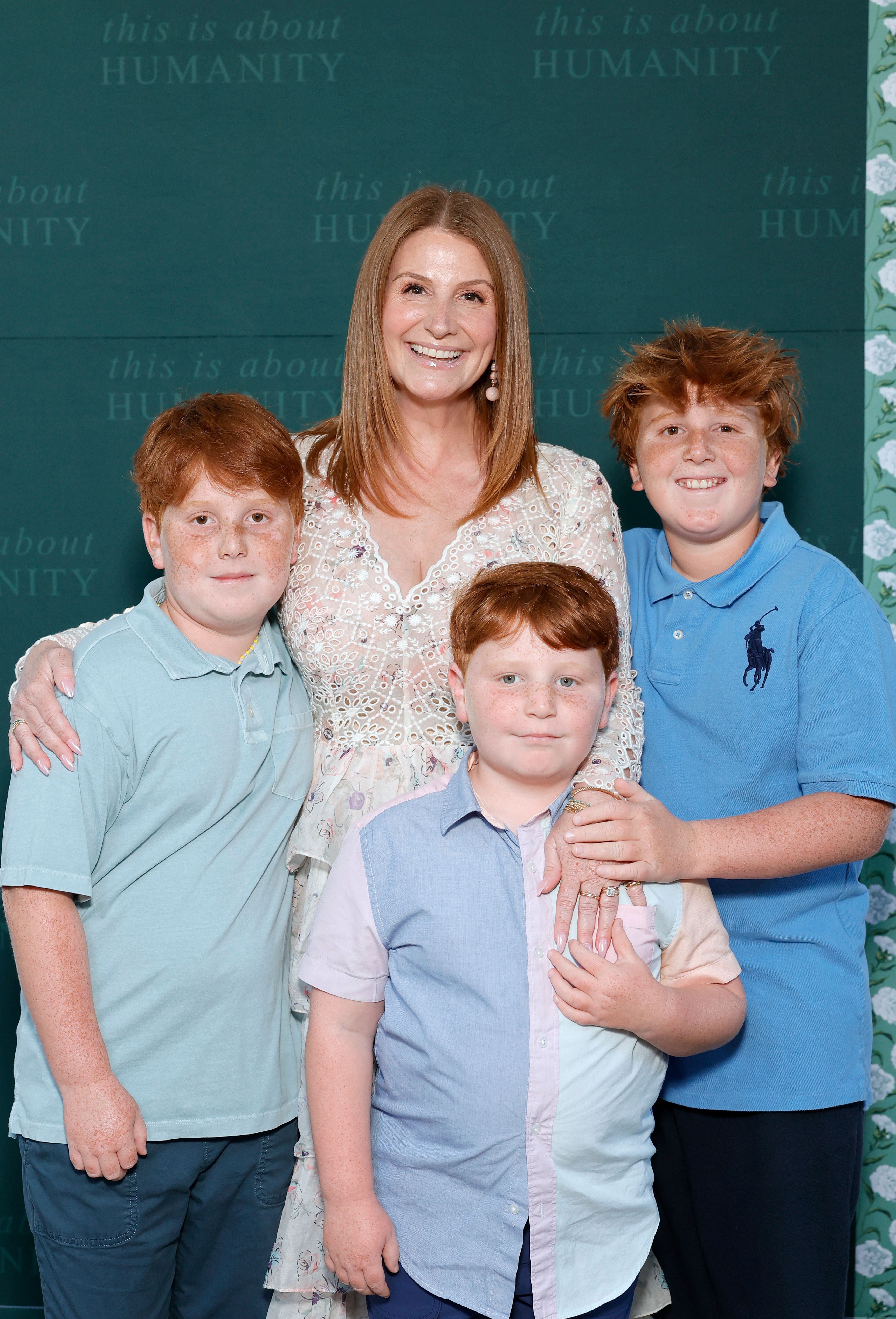 Zoe Winkler Reinis, Co-Founder of This is About Humanity, with her kids at the TIAH 6th Anniversary Soiree on August 24, 2024, in Los Angeles. | Source: Getty Images