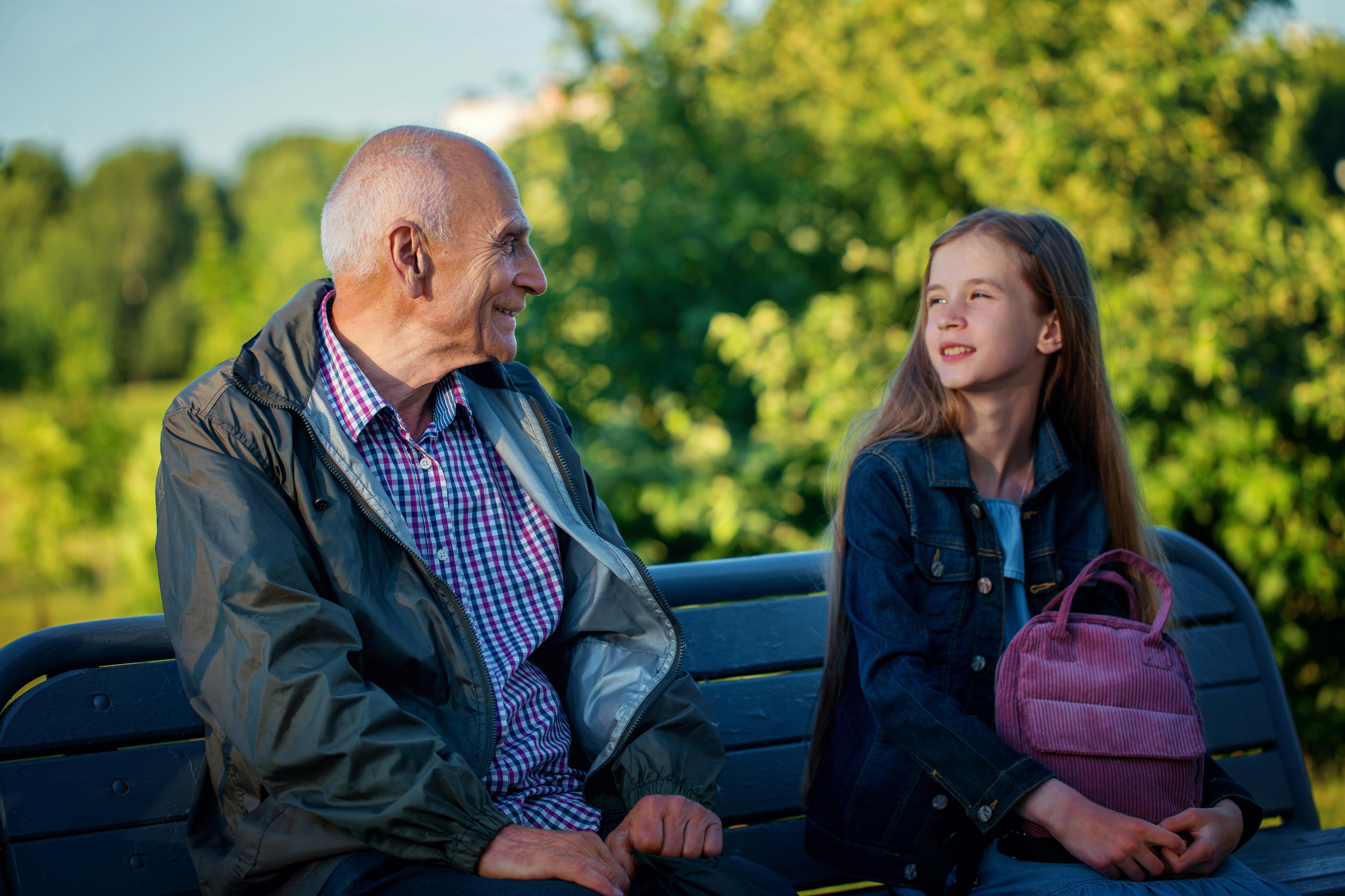 Girl talk with grandpa | Shutterstock