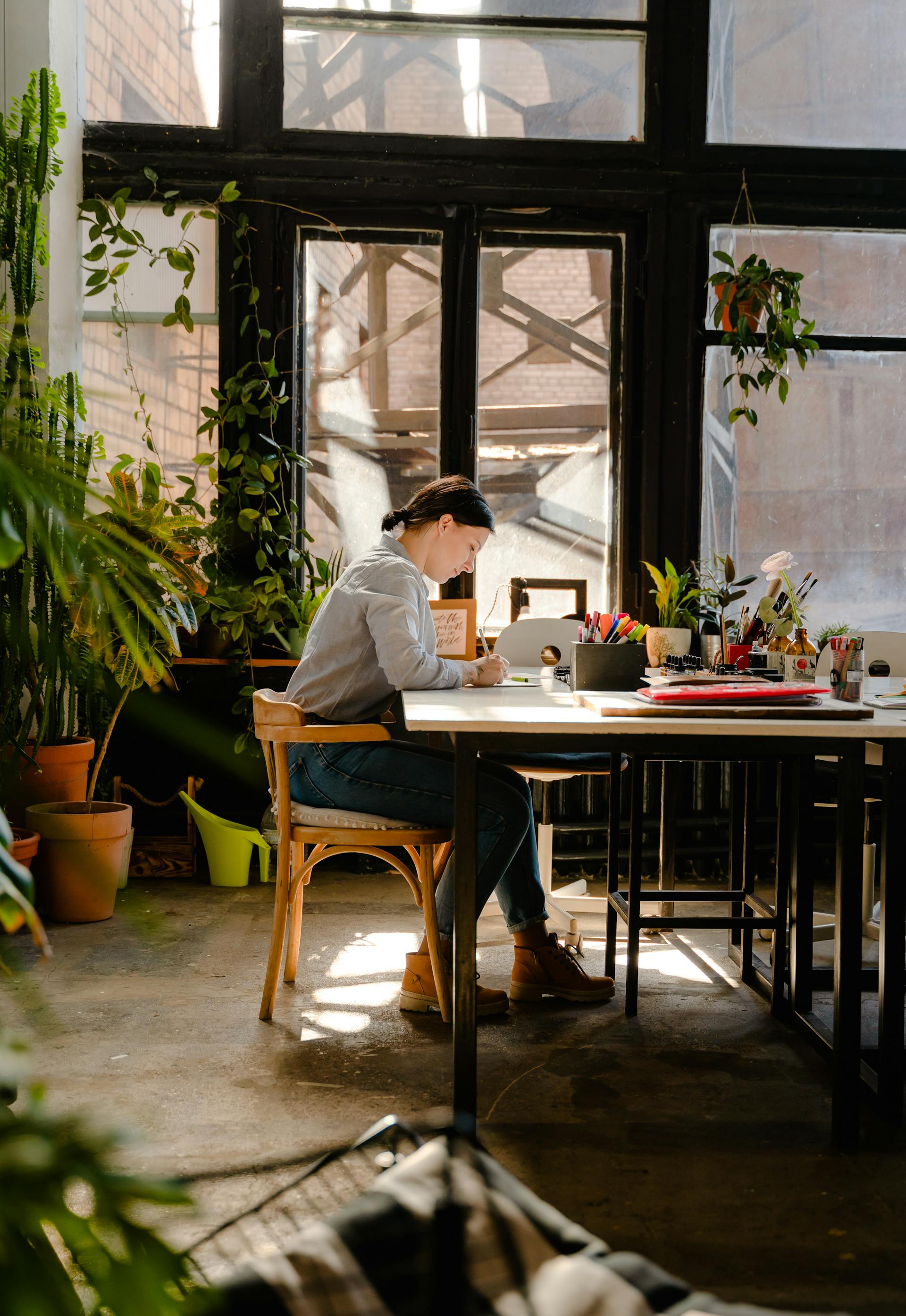 A woman working on a craft project | Source: Pexels