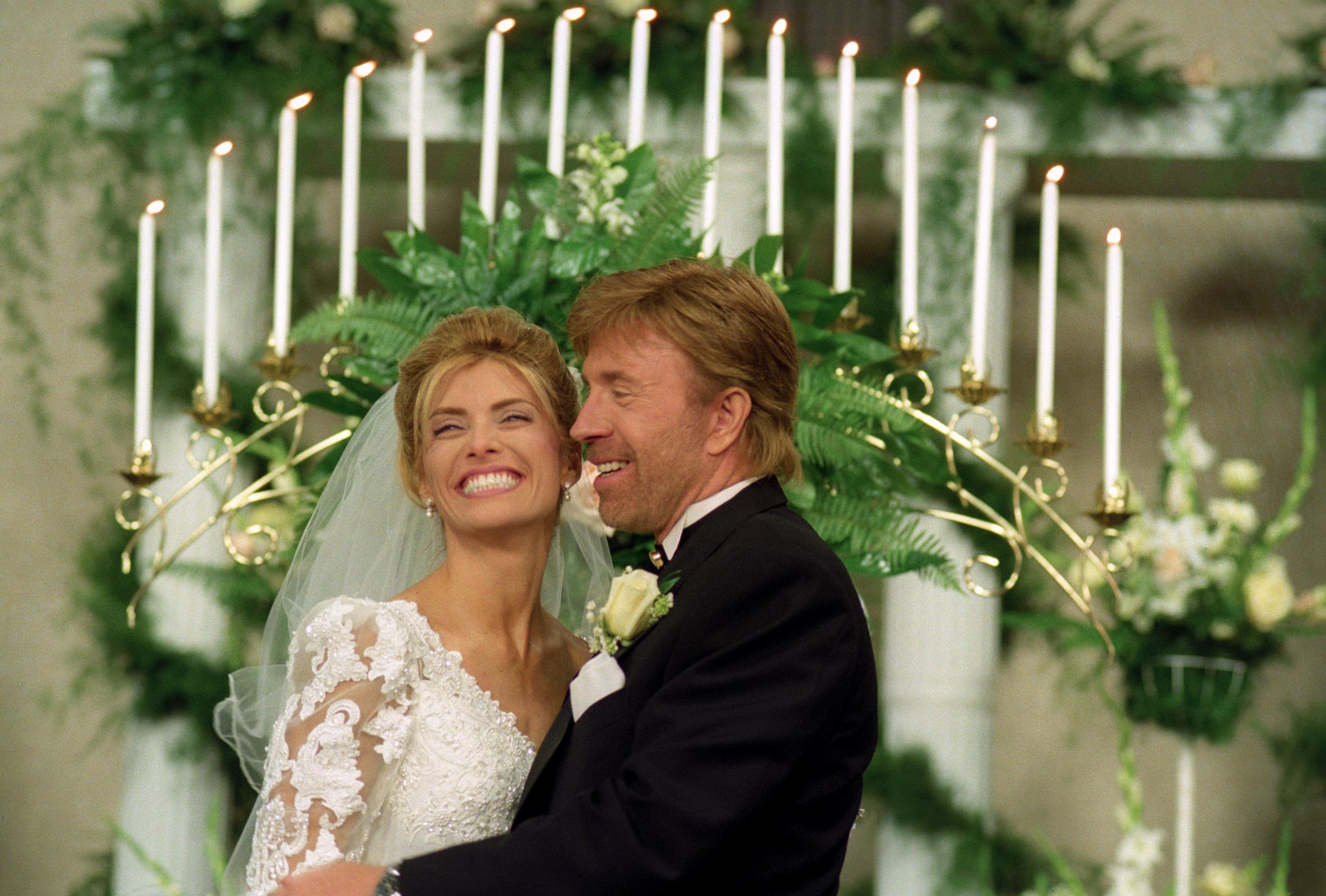 Chuck Norris marries Gena O’Kelley at North Church in Carrollton, Texas. | Source: Getty Images