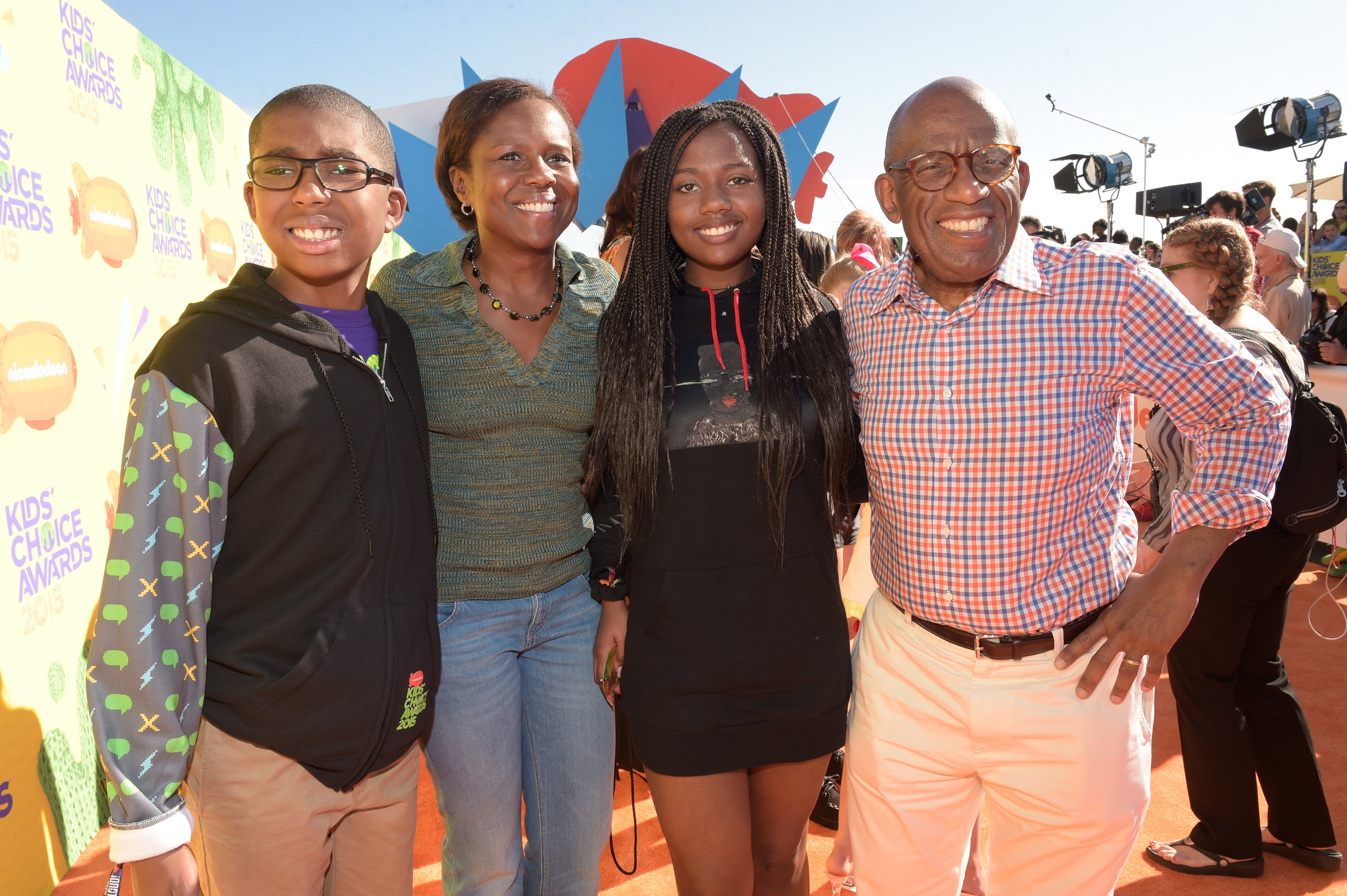 Al Roker with Nicholas Albert Roker, Deborah Roberts, and Leila Roker attend Nickelodeon's 28th Annual Kids' Choice Awards held at The Forum on March 28, 2015 in Inglewood, California | Source: Getty Images
