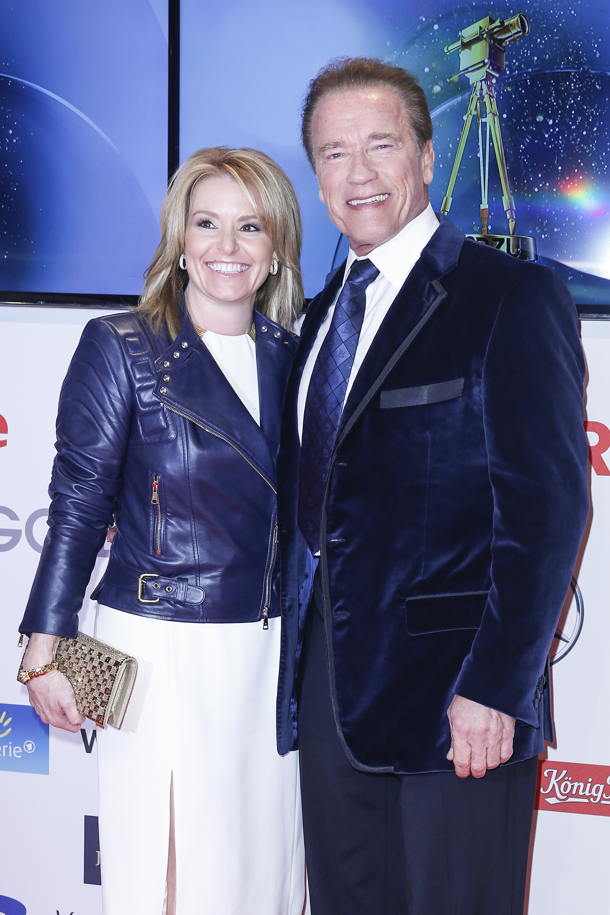 Heather Milligan and Arnold Schwarzenegger attend the Goldene Kamera 2015 on February 27, 2015 in Hamburg, Germany | Source: Getty Images