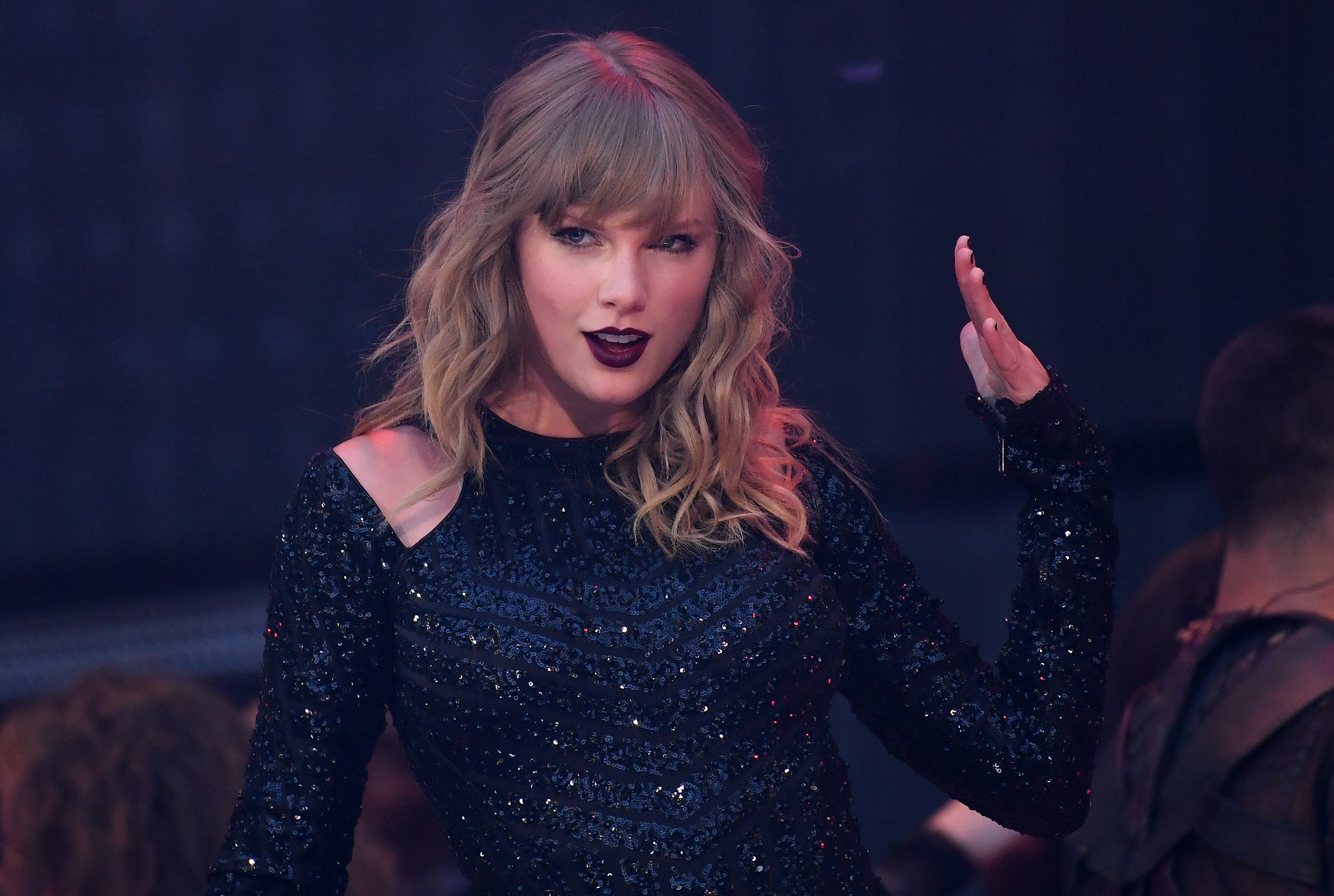 Taylor Swift on stage at Wembley Stadium on June 22, 2018 in London | Source: Getty Images