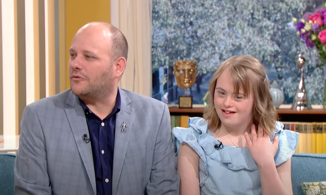 Neil Markham with his daughter, Ella. | Source: youtube.com/ThisMorning