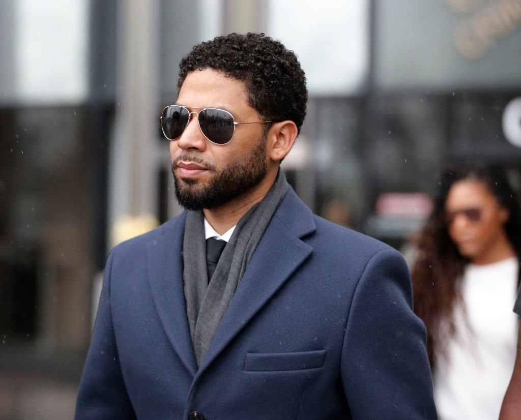 Jussie Smollett leaves Leighton Criminal Courthouse after his court appearance in Chicago, Illinois on March 14, 2019 | Photo: Getty Images