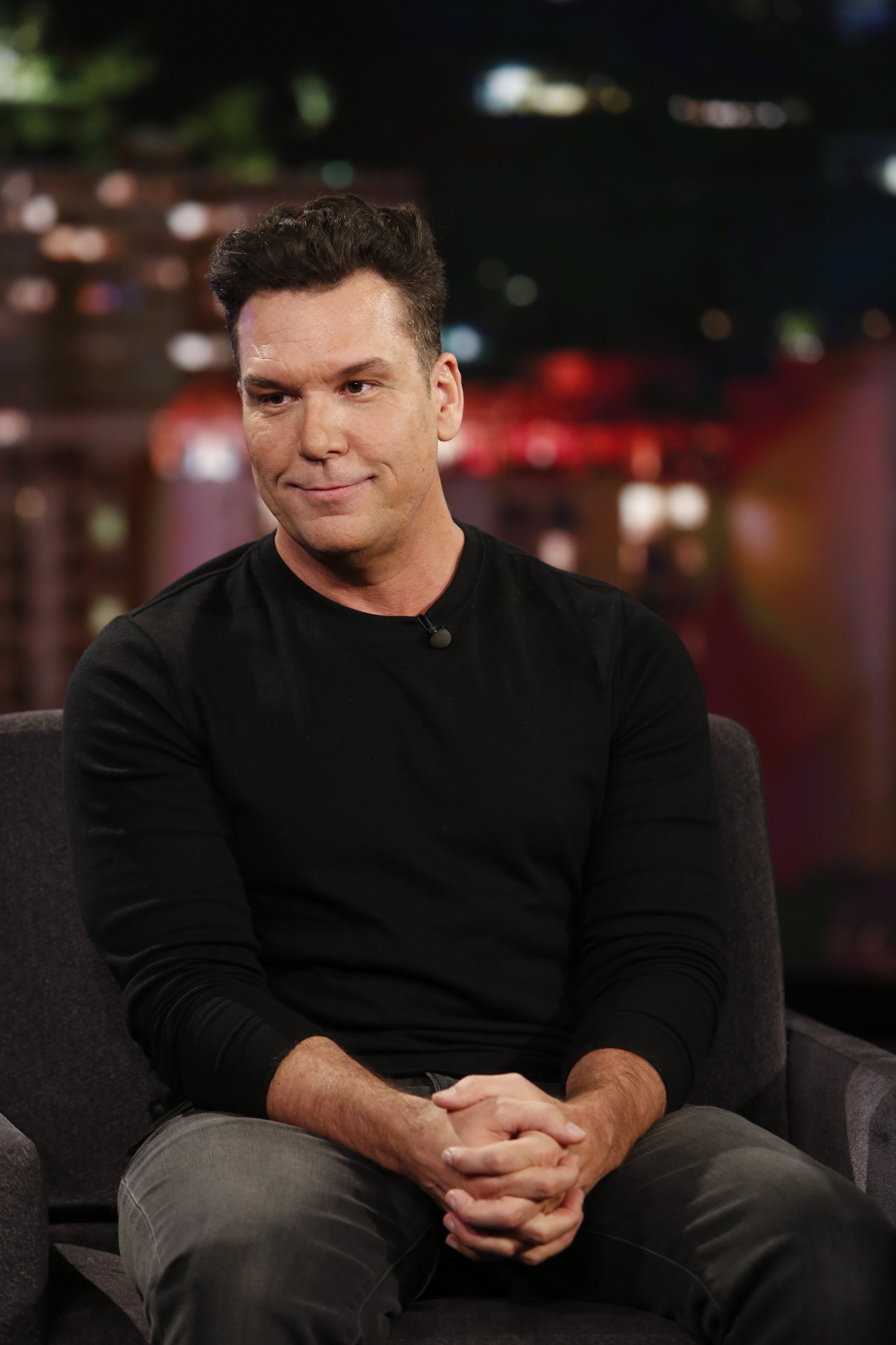 Dane Cook during an interview on “Jimmy Kimmel Live” in New York on February 14, 2019 | Source: Getty Images  