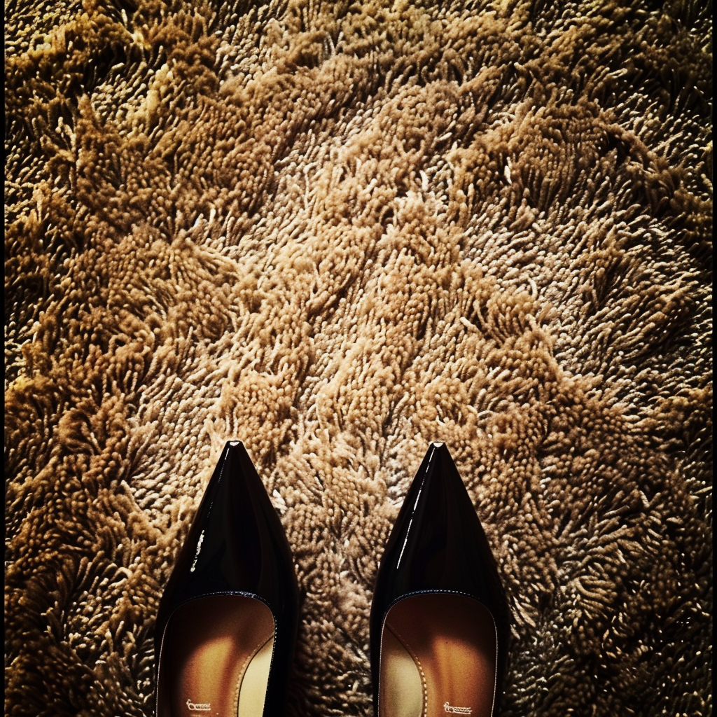 A pair of heels on a carpet | Source: Midjourney