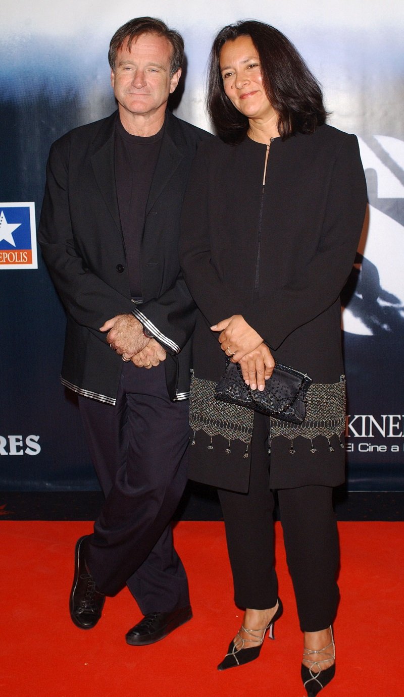 Robin Williams and Marsha Garces on October 9, 2002 in Madrid, Spain | Photo: Getty Images