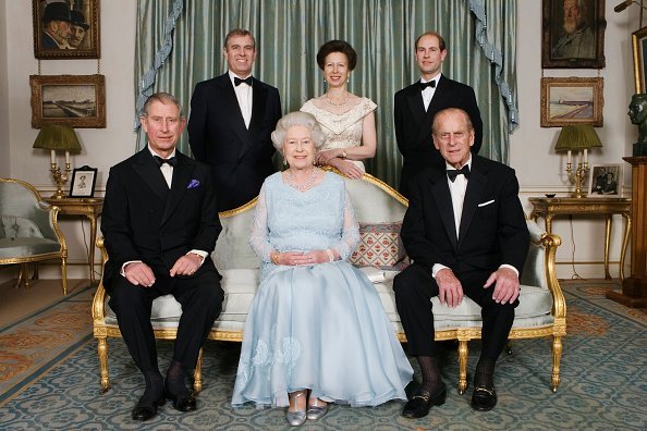 Queen Elizabeth II, Prince Phillip, Prince Charles, Princess Anne, Prince Andrew, and Prince Edward on November 18, 2007 in London, England. | Photo: Getty Images