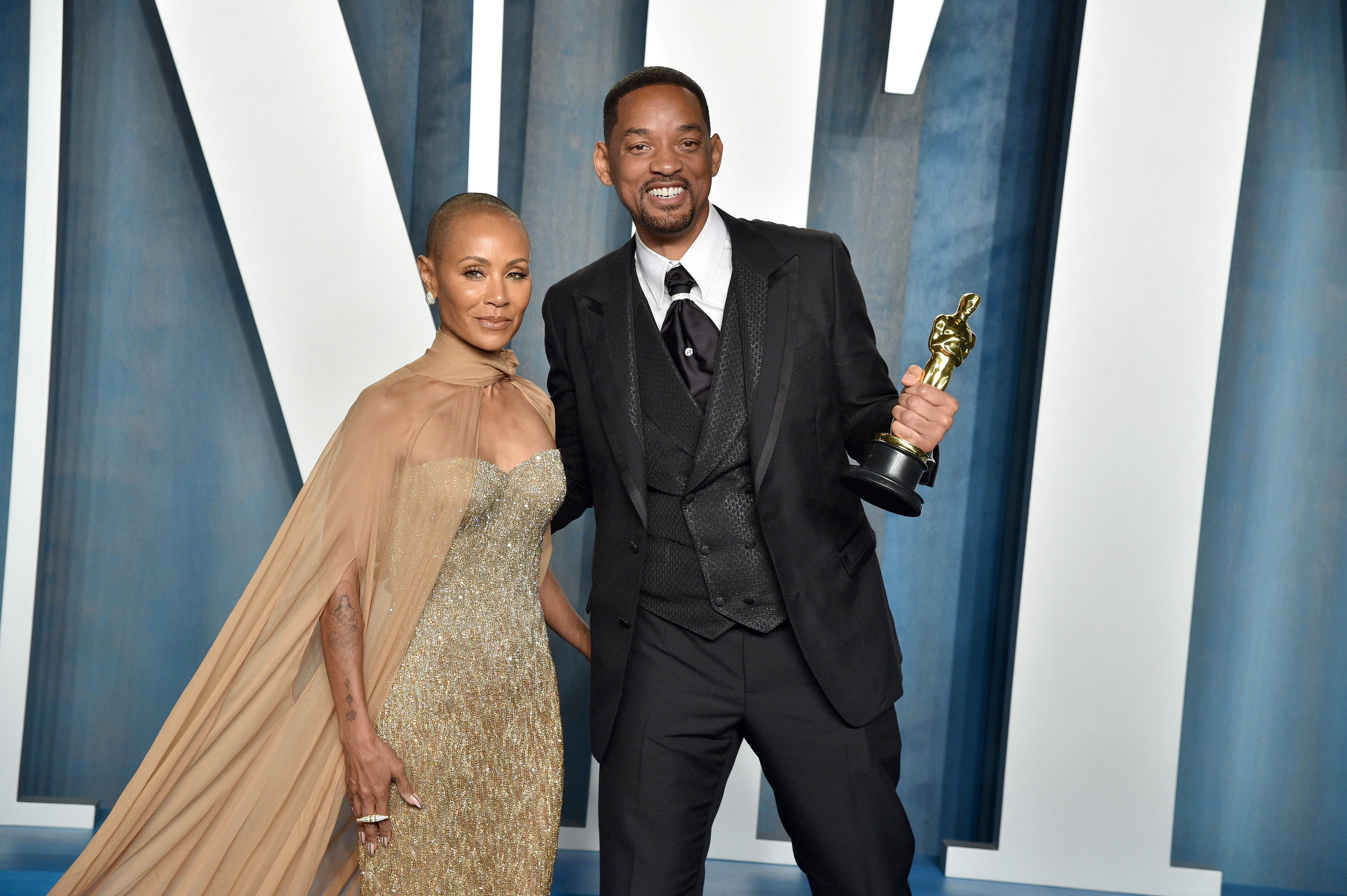 Jada Pinkett Smith and Will Smith at the 2022 Vanity Fair Oscar Party in Beverly Hills, California on March 27, 2022. | Source: Getty Images