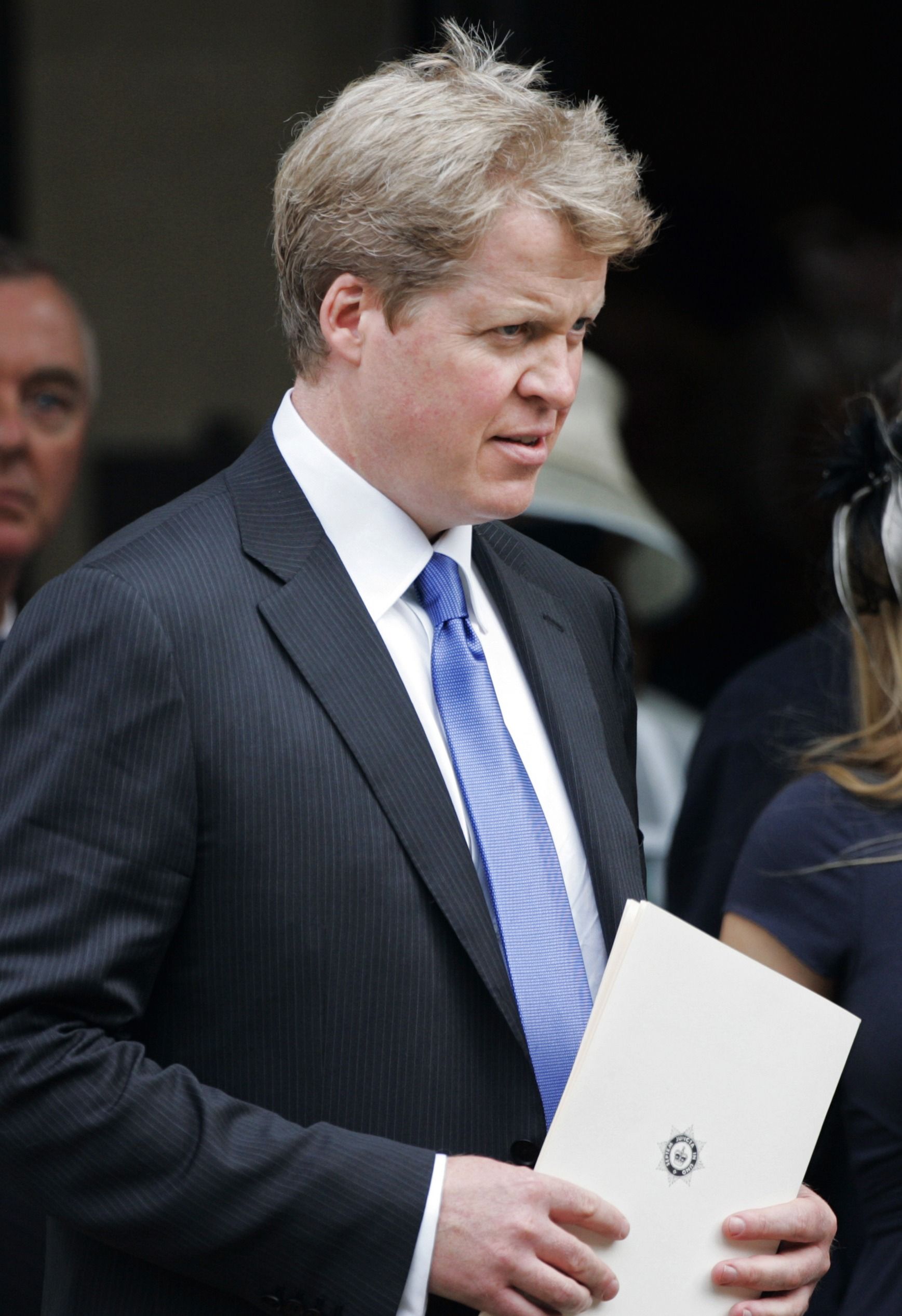 Diana's brother Charles, Earl Spencer at the 10th Anniversary Memorial Service For Diana, Princess of Wales at Guards Chapel at Wellington Barracks on August 31, 2007 | Photo: Getty Images