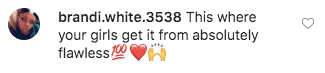 A fan's comment on Evelyn Braxton's Instagram post | instagram.com/evelynbraxton