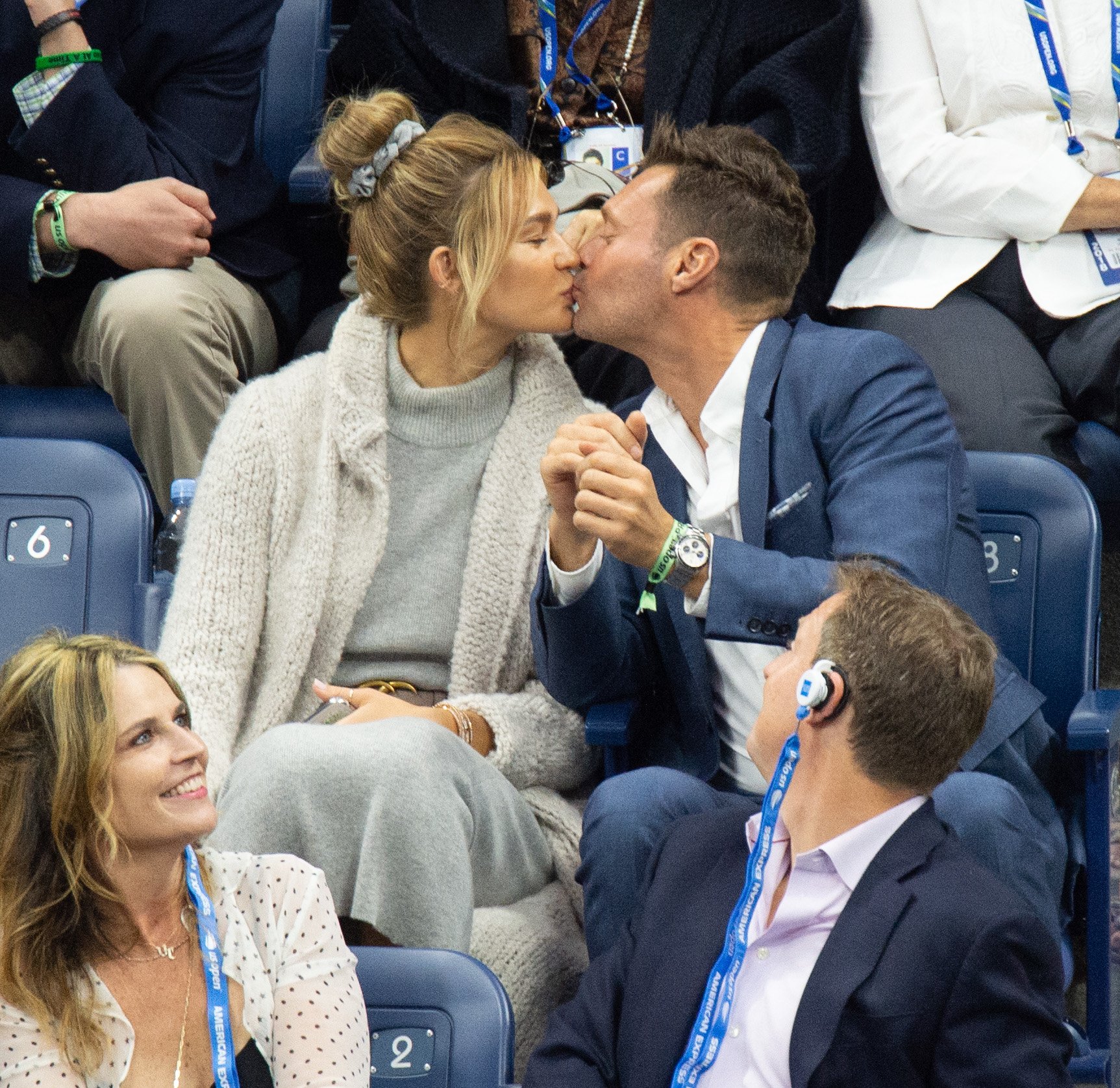Shayna Taylor and Ryan Seacrest at Day 14 of the US Open held at the USTA Tennis Center on September 9, 2018 in New York City. | Source: Getty Images