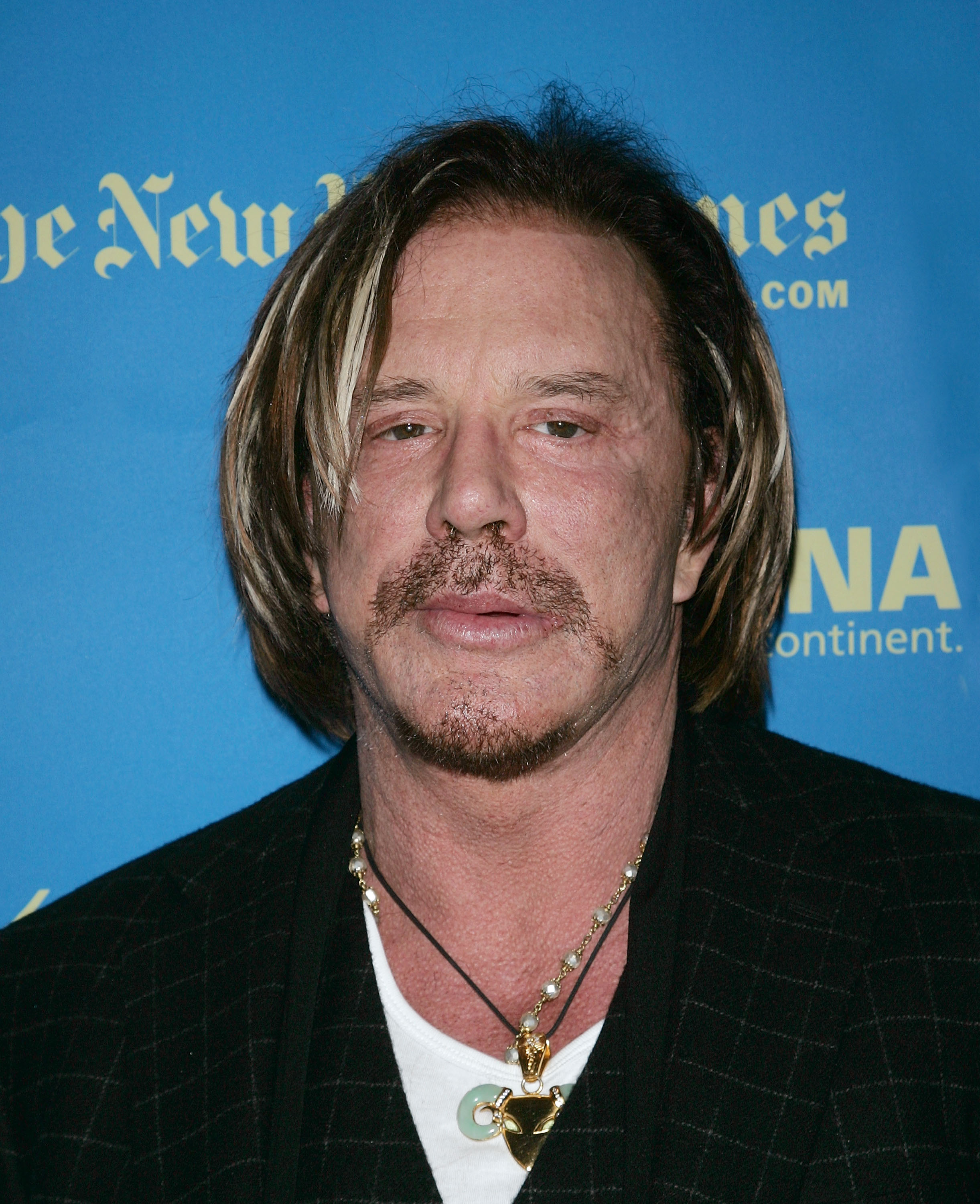 Mickey Rourke at the 46th New York Film Festival screening of "The Wrestler" on October 12, 2008 in New York City. | Source: Getty Images