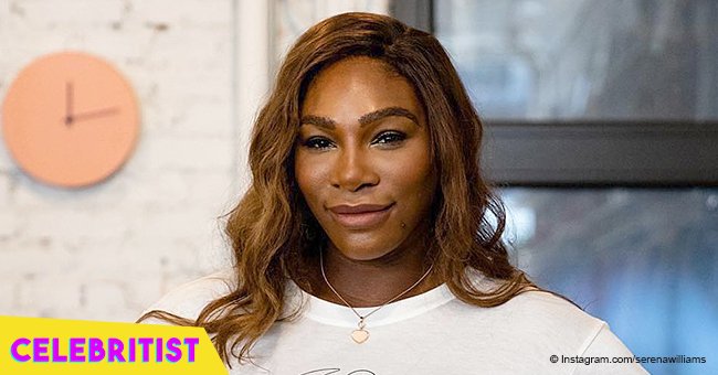 Serena Williams' daughter rocks leopard-print pants standing next to her very own tree in photo