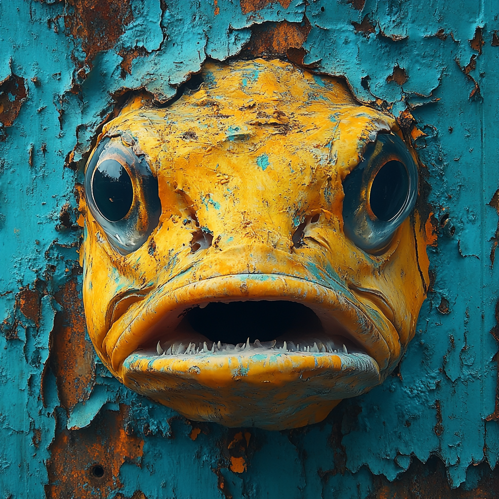 A fish in the wall | Source: Midjourney