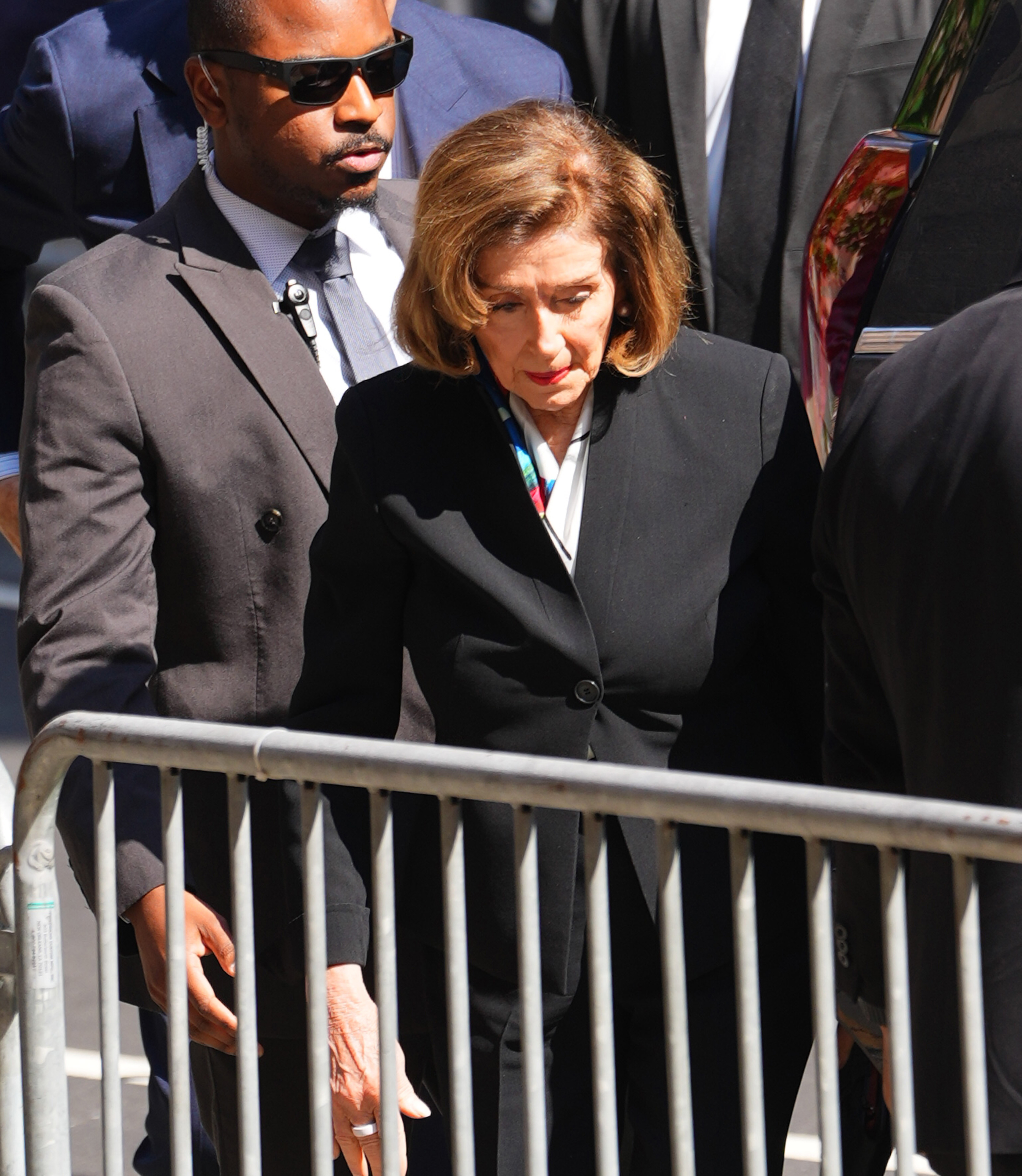 Nancy Pelosi was among the attendees at the star-studded funeral ceremony. | Source: Getty Images