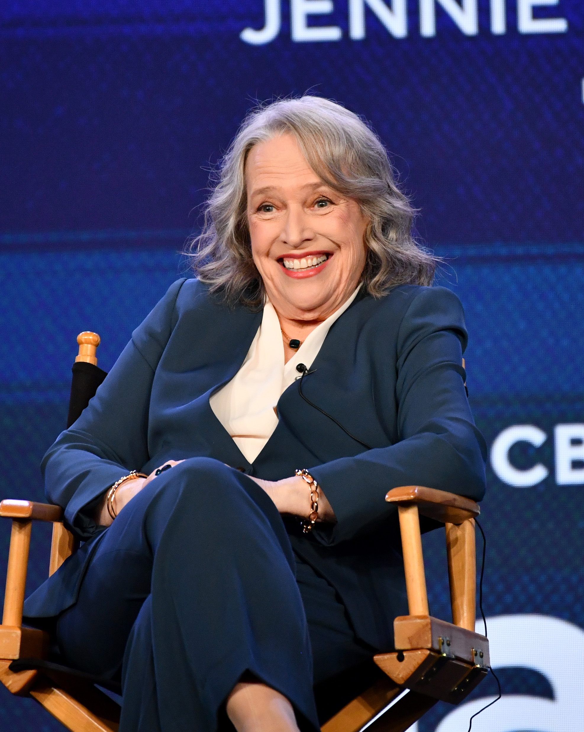 Kathy Bates on stage at the "Matlock" Presentation Q&A during the 2024 TCA Summer Press Tour in Pasadena, California on July 13, 2024 | Source: Getty Images