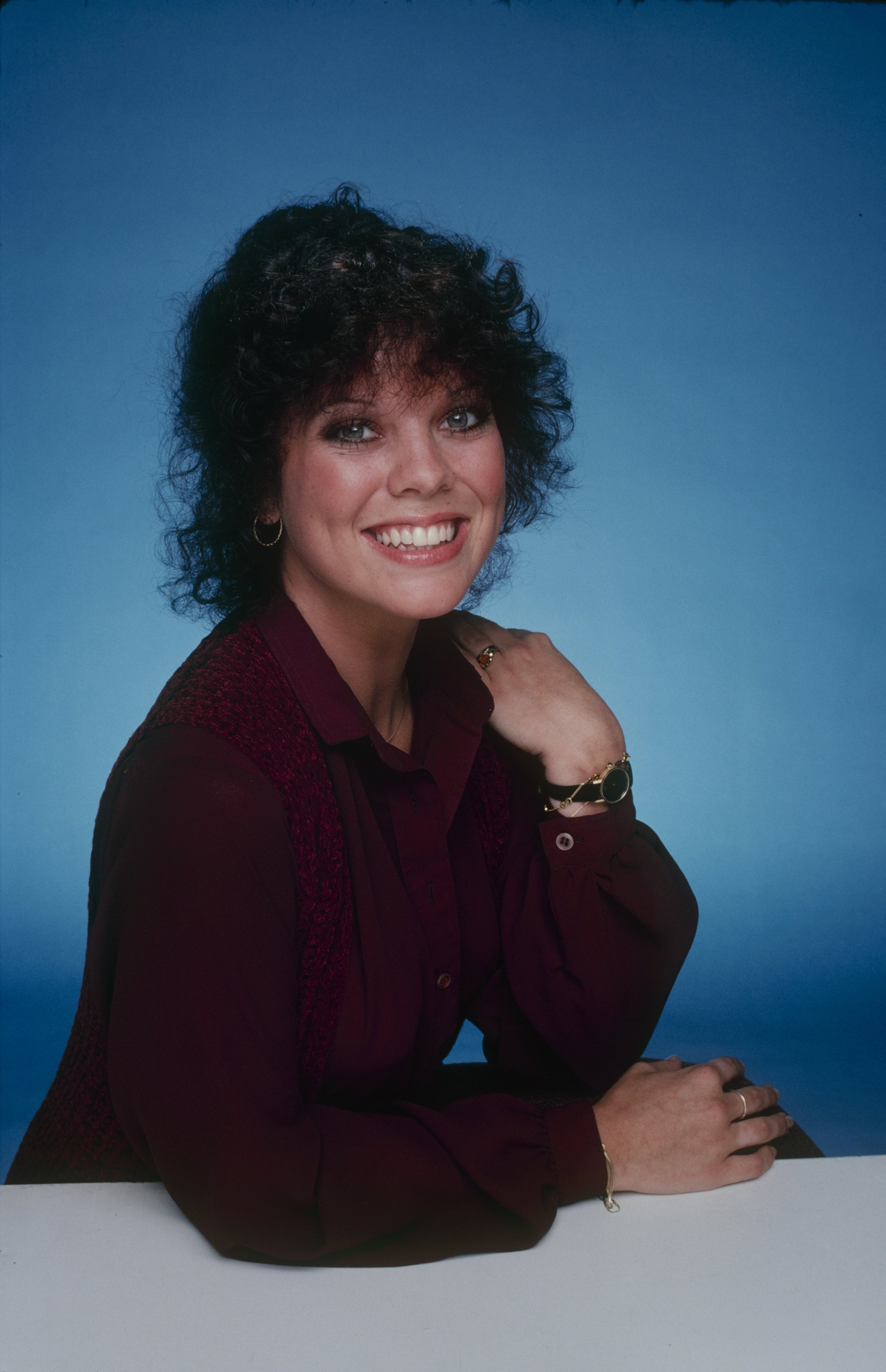 Erin Moran on the set of "Happy Days" on May 1, 1979 | Source: Getty Images