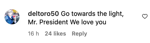 User comment about former U.S. President Jimmy Carter, dated November 28, 2023 | Source: Instagram/people