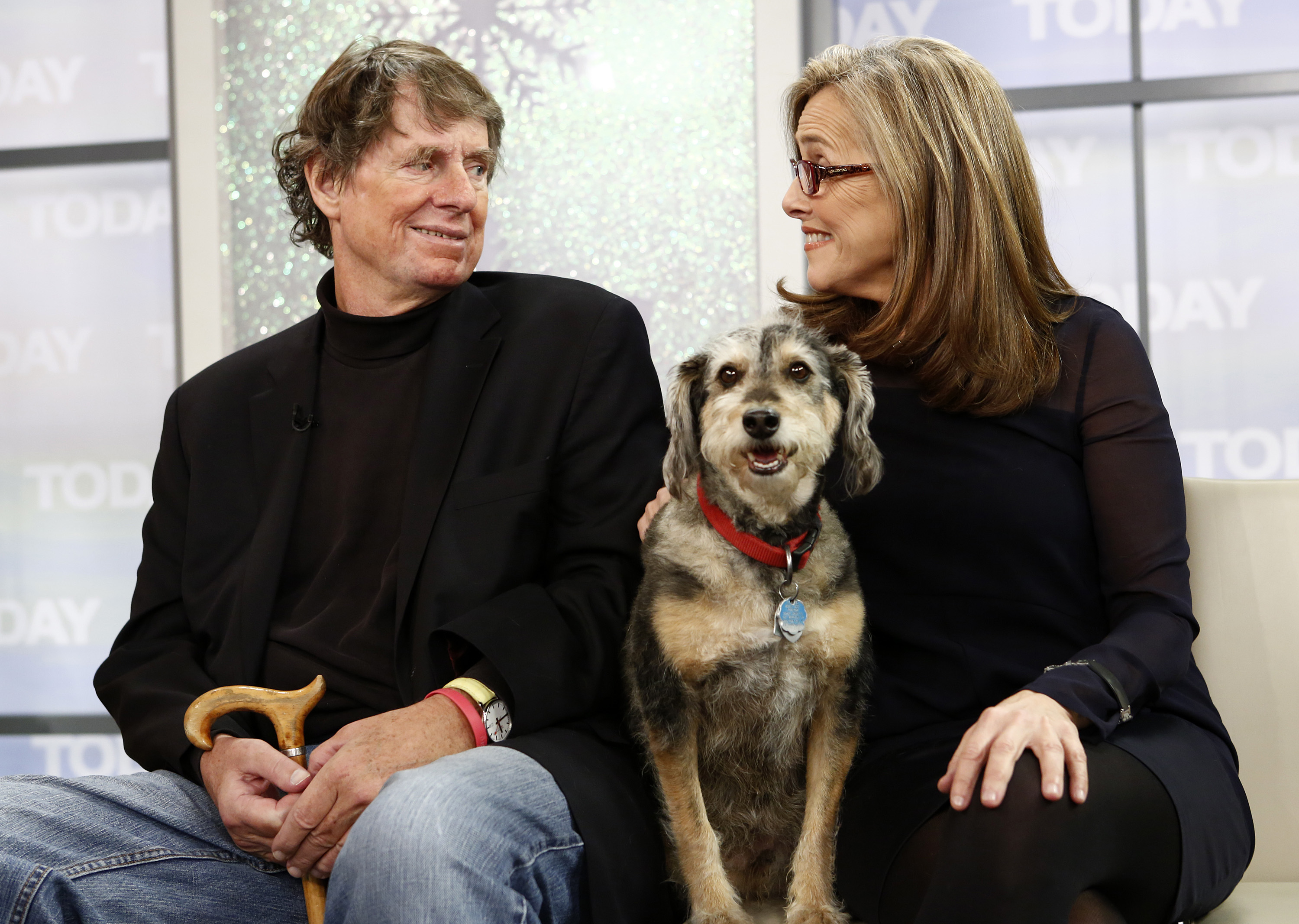 Richard Cohen, Jasper, and Meredith Vieira appear on NBC News' "Today" show on December 7, 2012 | Source: Getty Images