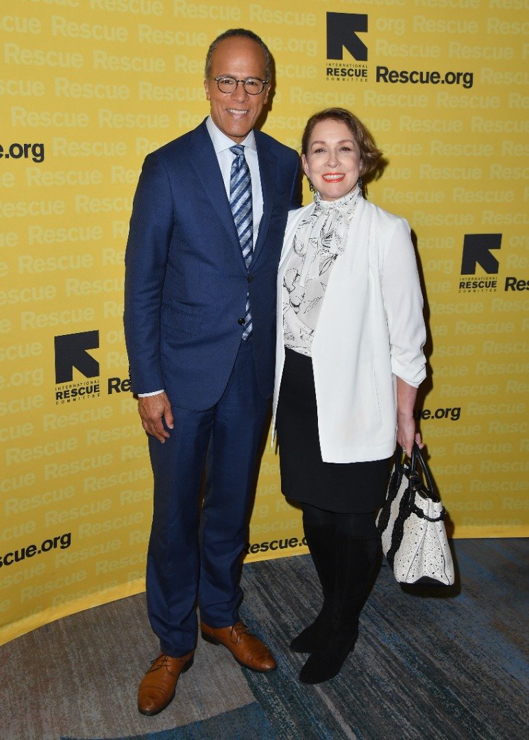 Lester Holt and Hagen-Holt attend The 2018 Rescue Dinner hosted by IRC at New York Hilton Midtown on November 1, 2018. | Source: Getty Images