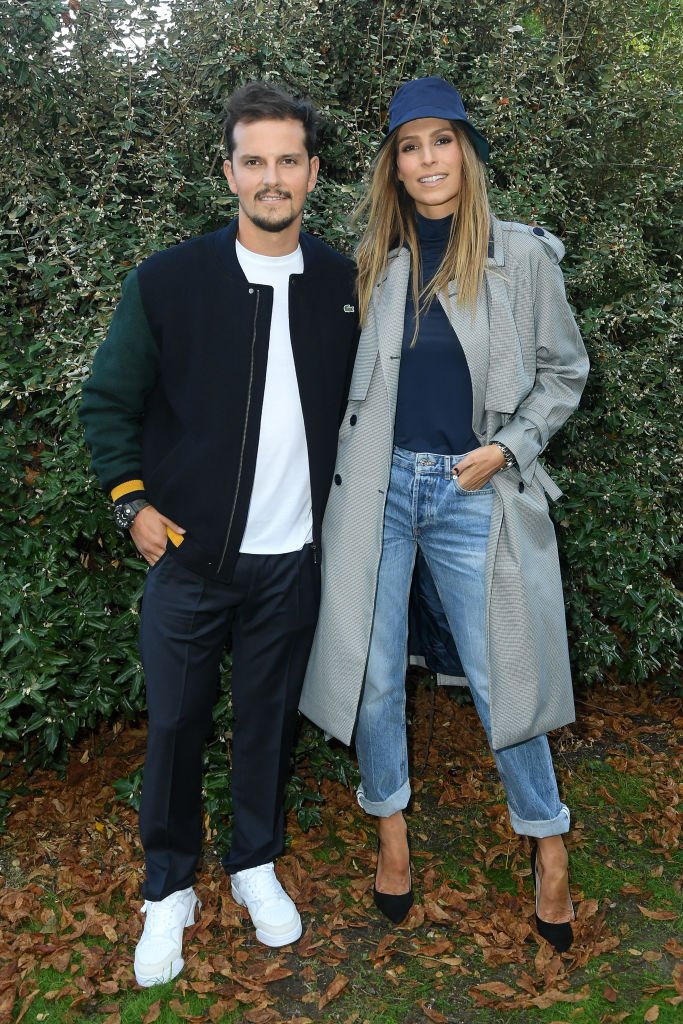 Juan Arbelaez and Laury Thilleman are participating in the Lacoste Womenswear Spring / Summer 2020 show as part of Paris Fashion Week on October 1, 2019 in Paris, France.  |  Photo: Getty Images