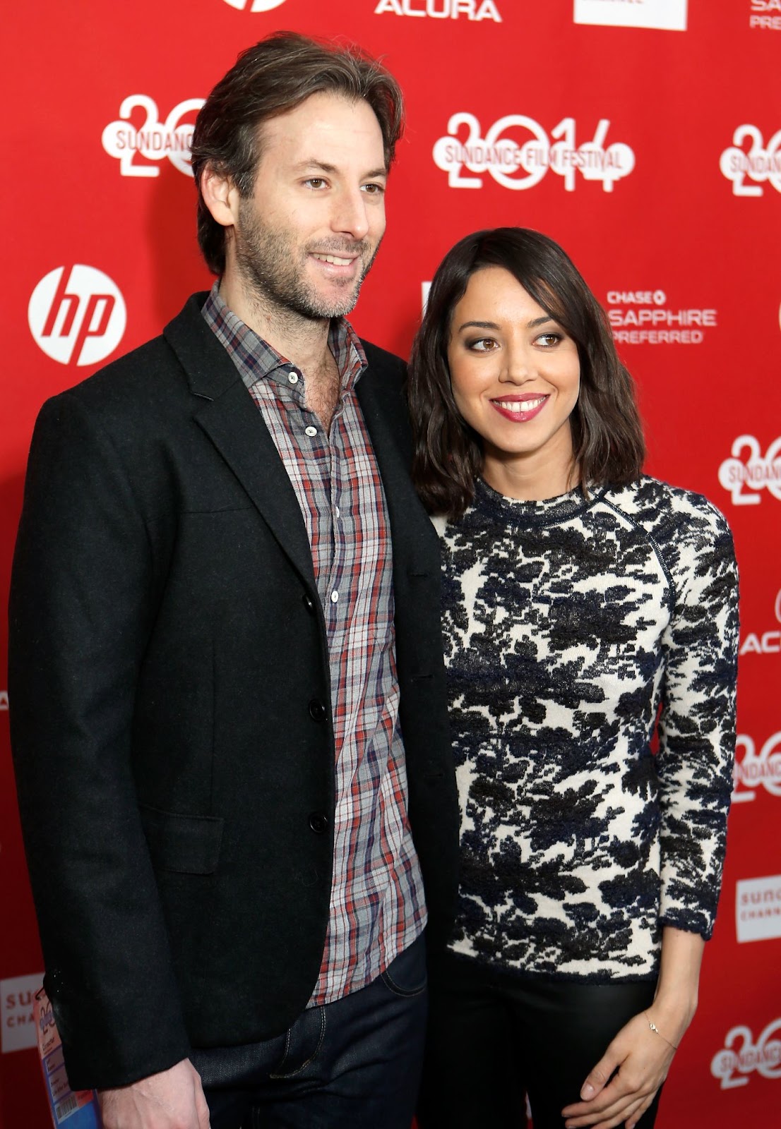 Jeff Baena and Aubrey Plaza at the "Life After Beth" premiere during the 2014 Sundance Film Festival on January 19 in Park City, Utah. | Source: Getty Images