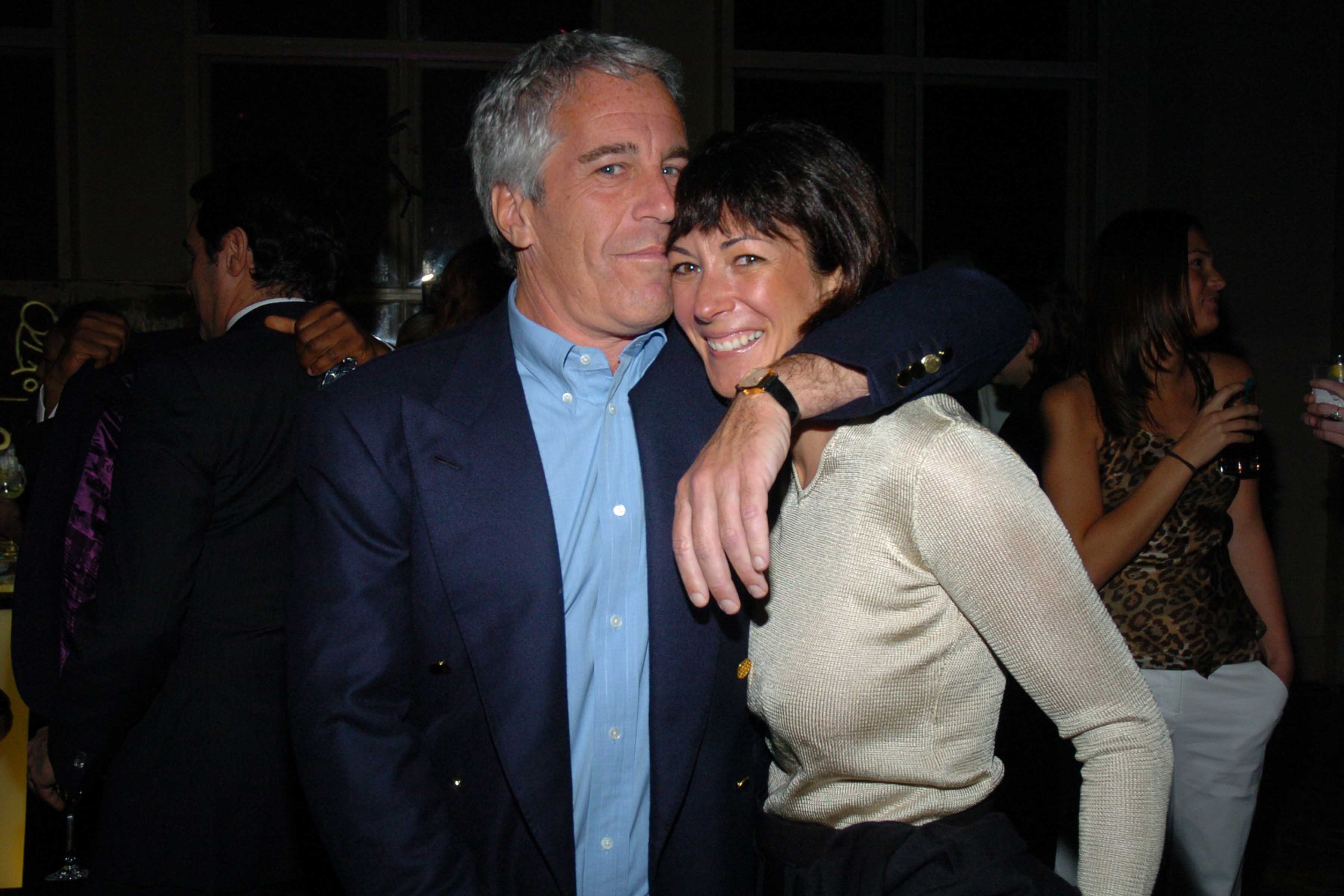 Jeffrey Epstein and Ghislaine Maxwell at "de Grisogono Sponsors The 2005 Wall Street Concert Series Benefitting Wall Street Rising" on March 15, 2005, in New York. | Source: Getty Images