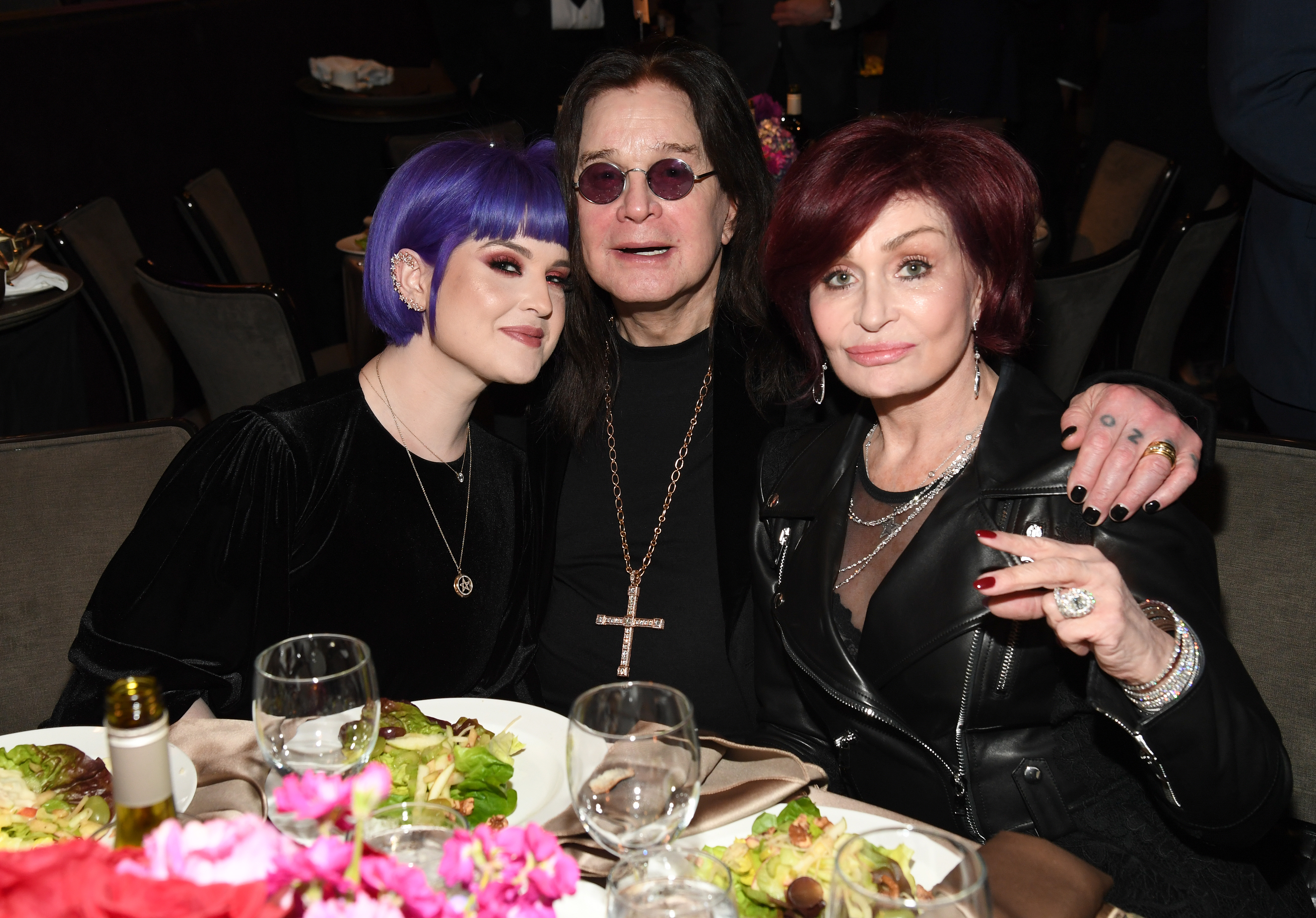 Kelly Osbourne, Ozzy Osbourne, and Sharon Osbourne at the GRAMMY Salute to Industry Icons Honoring Sean Combs in Beverly Hills, California on January 25, 2020 | Source: Getty Images