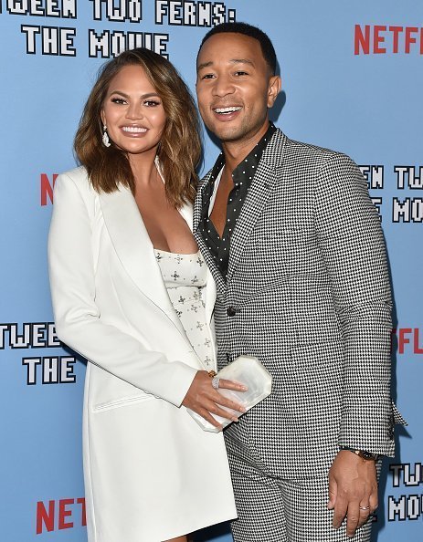 Chrissy Teigen and husband, John Legend at the LA Premiere of Netflix's "Between Two Ferns: The Movie" in September 2019. | Photo: Getty Images