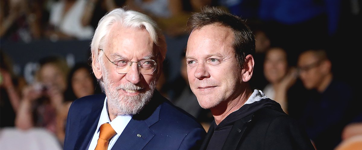 Donald Sutherland (L) and Kiefer Sutherland arrive at the "Forsaken" premiere during 2015 Toronto International Film Festival held at Roy Thomson Hall on September 16, 2015 | Photo: Getty Images 