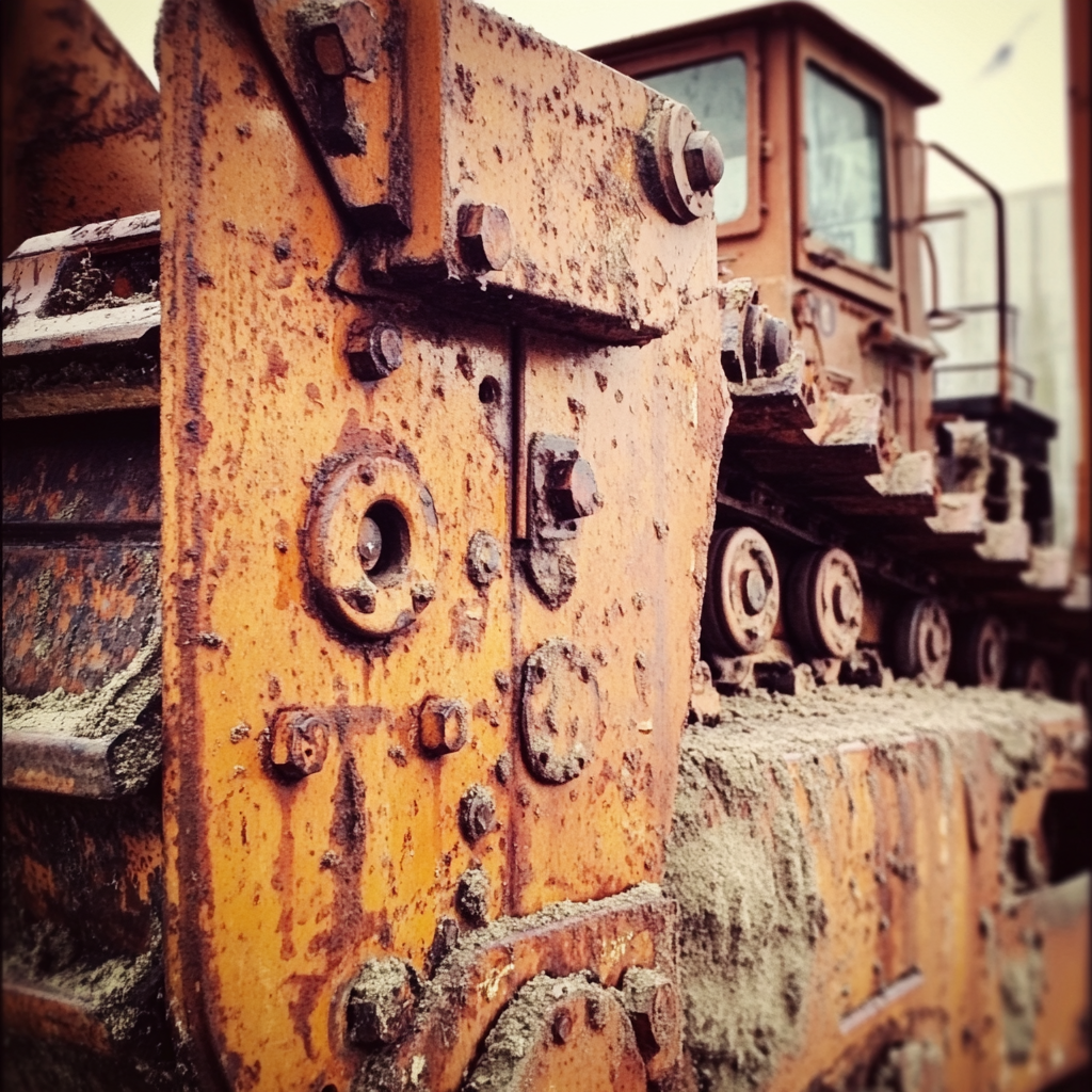 A close up of a bulldozer | Source: Midjourney