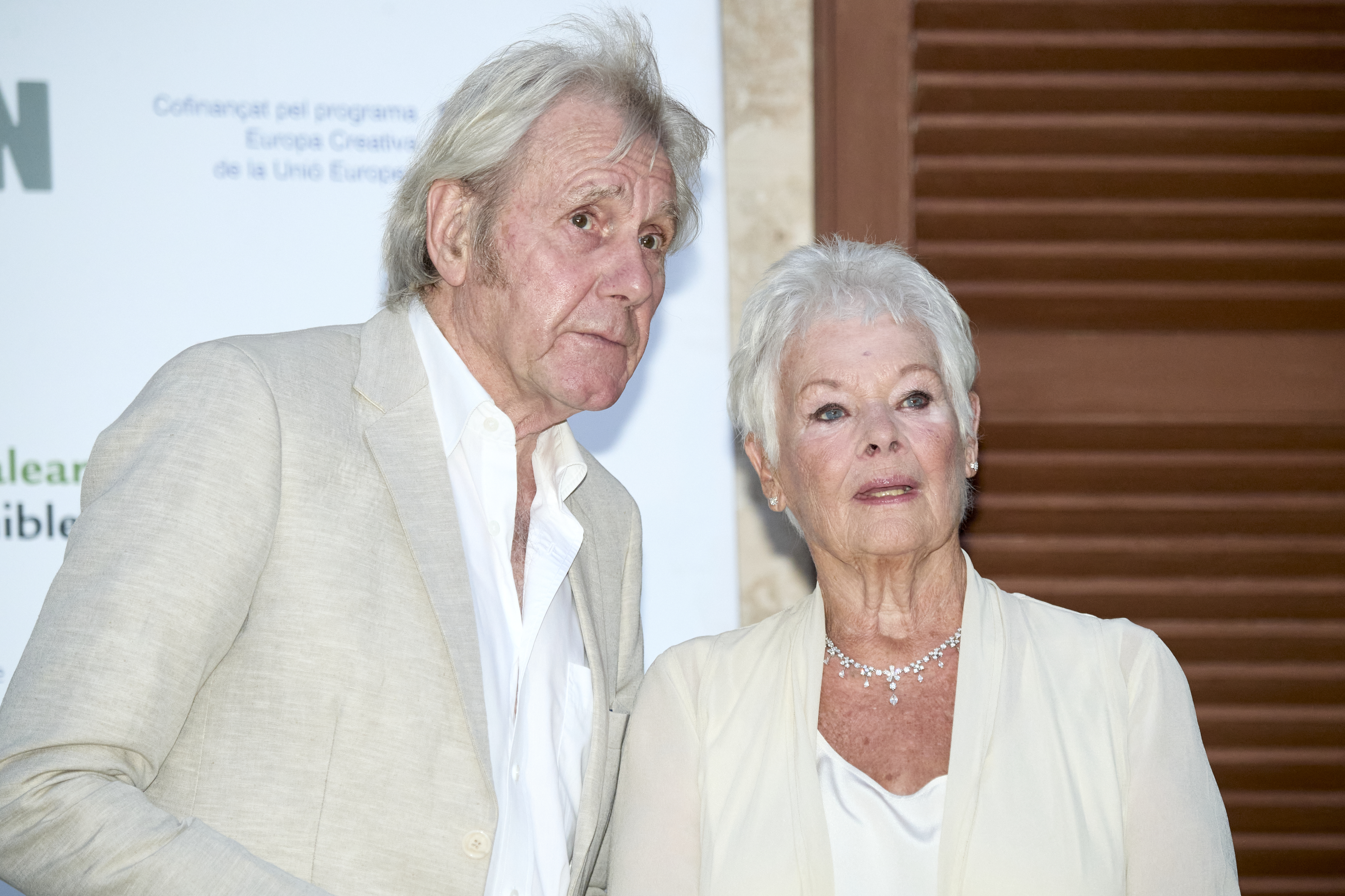 David Mills and Dame Judi Dench at the closing ceremony of the Atlantida Mallorca Film Festival in 2021. | Source: Getty Images