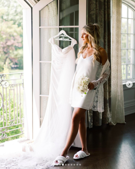 Victoria Schultz getting ready on her wedding day, posted on July 26, 2024 | Source: Instagram/antpagephoto and alenkafilms