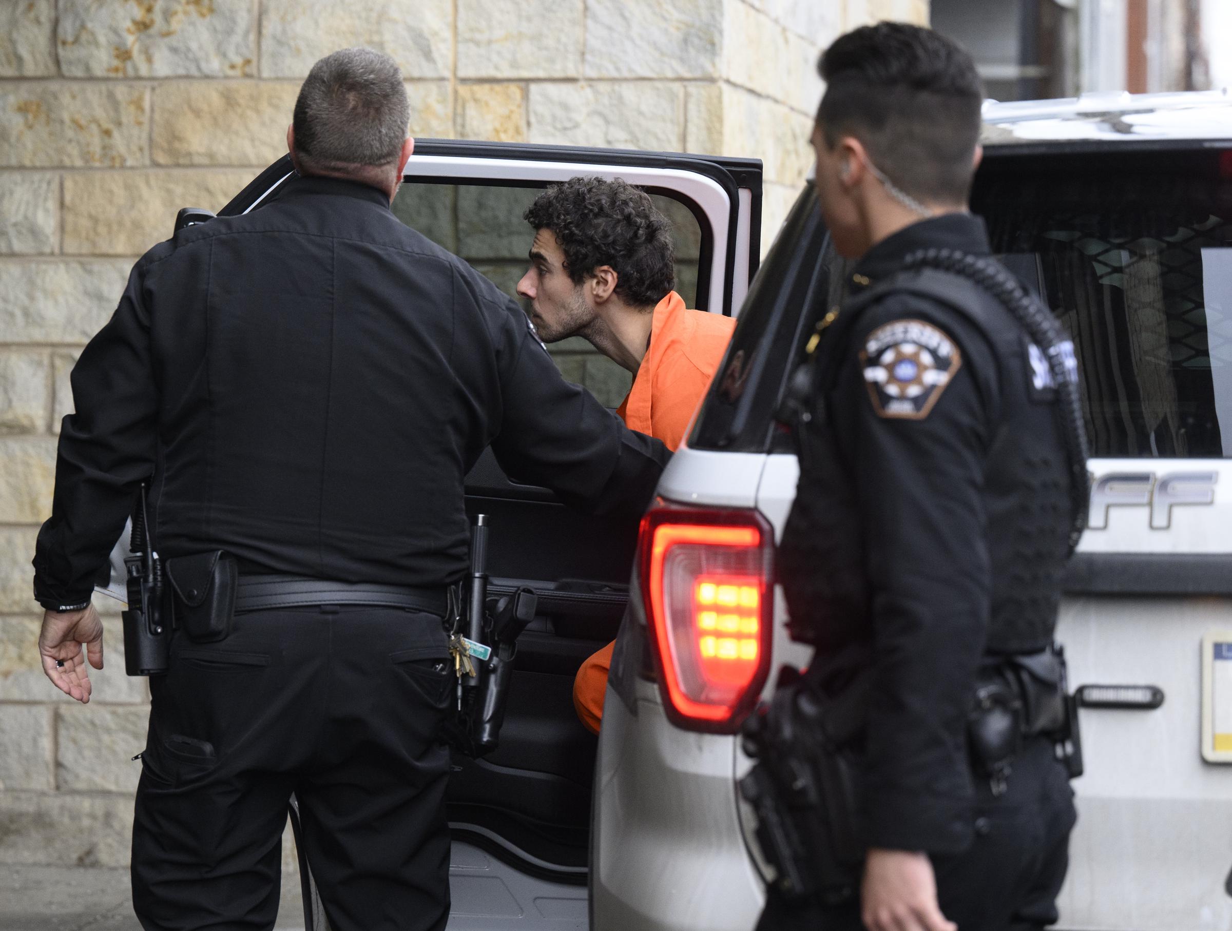 Luigi Mangione pictured arriving at the Blair County Courthouse on December 10, 2024, in Huntingdon, Pennsylvania. | Source: Getty Images