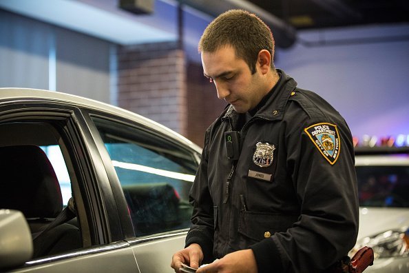 Police Officer during a mock traffic stop | Photo: Getty Images