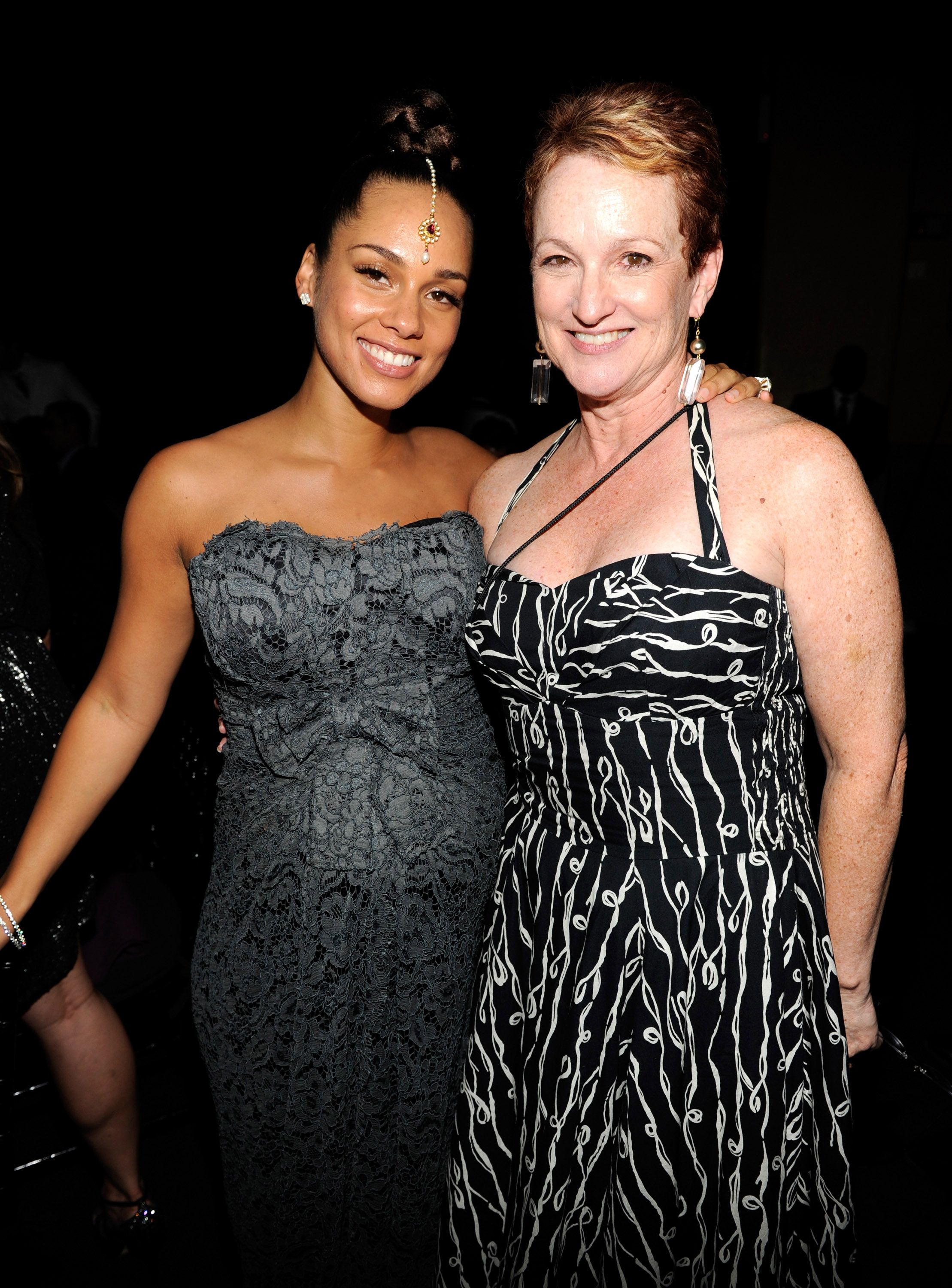 Alicia Keys and Terria Joseph at the Keep A Child Alive's 7th annual Black Ball on September 30, 2010, in New York City. | Source: WireImage/zgetty Images