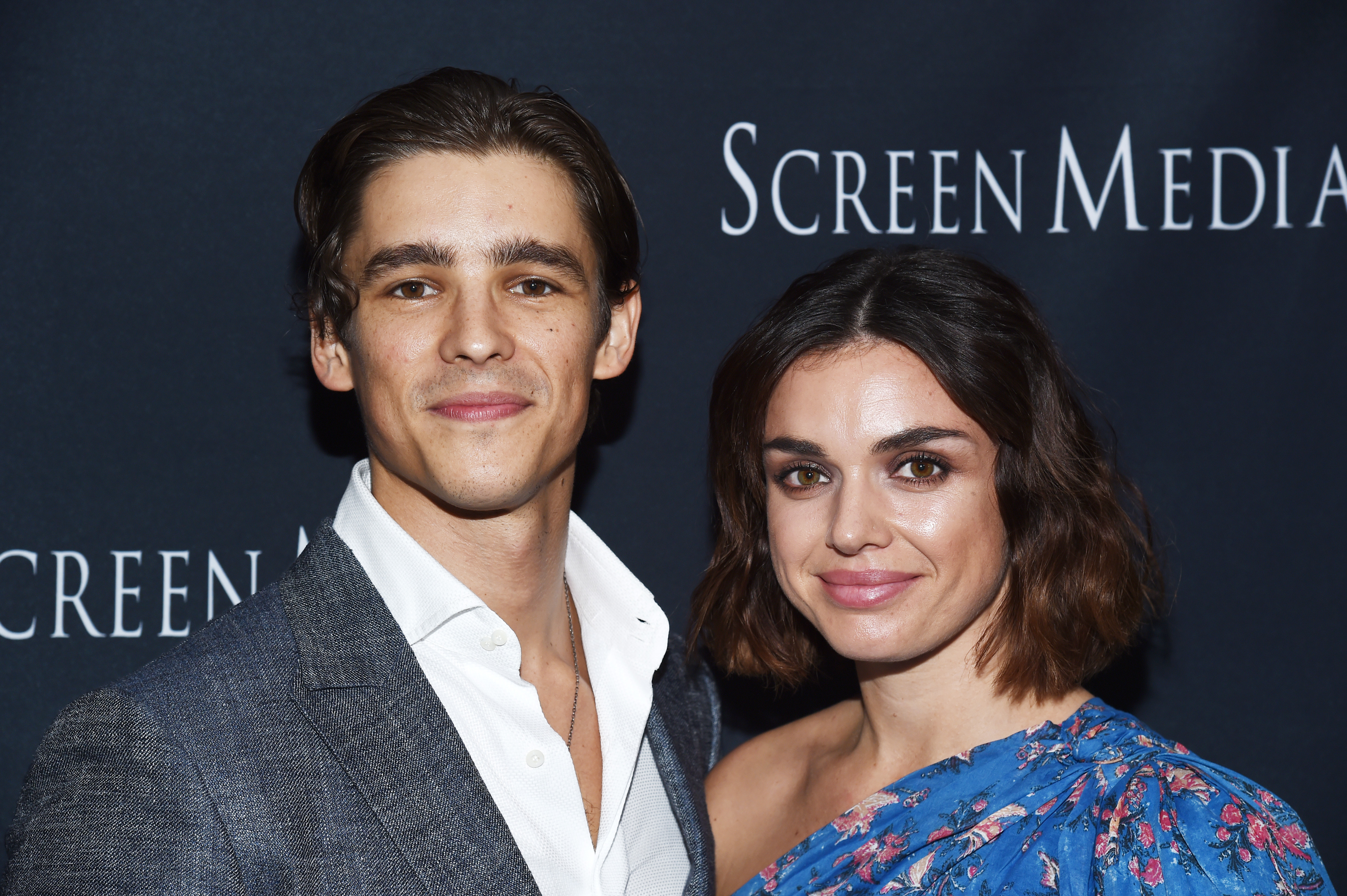 Brenton Thwaites and Chloe Pacey are pictured as they arrive at an LA Special Screening of Screen Media Film's "A Violent Separation" at the Laemmle Monica Film Center on May 13, 2019, in Santa Monica, California | Source: Getty Images