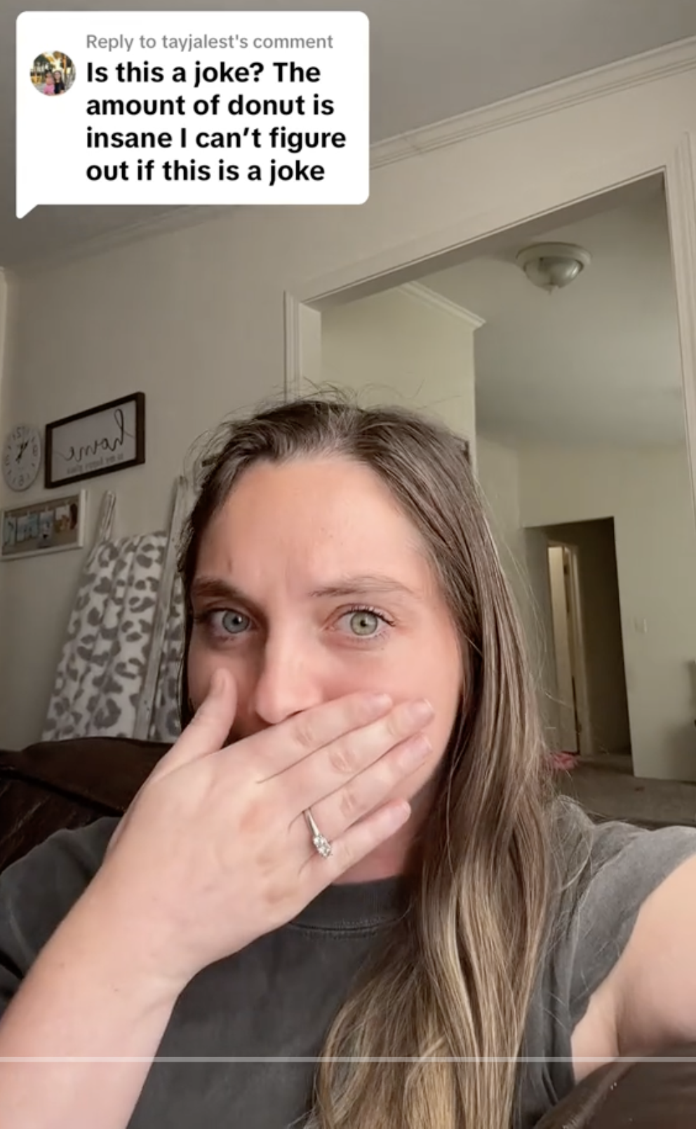 The mom reacting to the online comments about her video posted on August 9, 2023 | Source: TikTok/ourlittlekrew