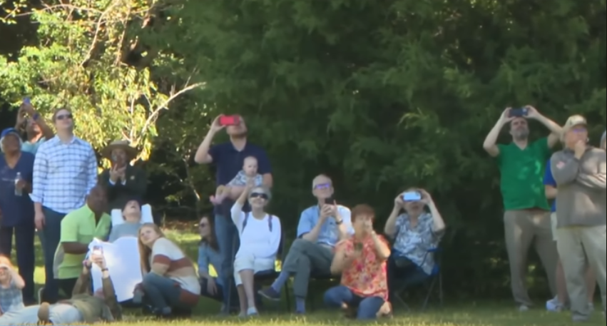 Former U.S President Jimmy Carter and family watching the military flyover near his home in Plains, Georgia, in celebration of his birthday, dated October 1, 2024 | Source: Youtube/CBS TEXAS