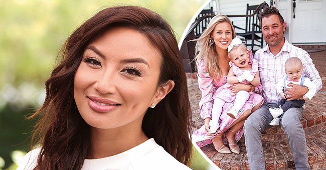 "The Real" co-host Jeannie Mai and her ex husband Fred Harteis alongside his new family. | Photo: Getty Images  Instagram.com/linseytoole 