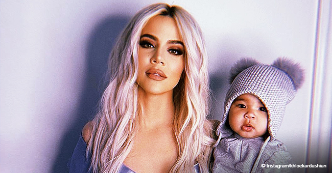 Khloé Kardashian Shares Photo of Precious Baby True Rocking Pink Dress & Personalized Sunglasses