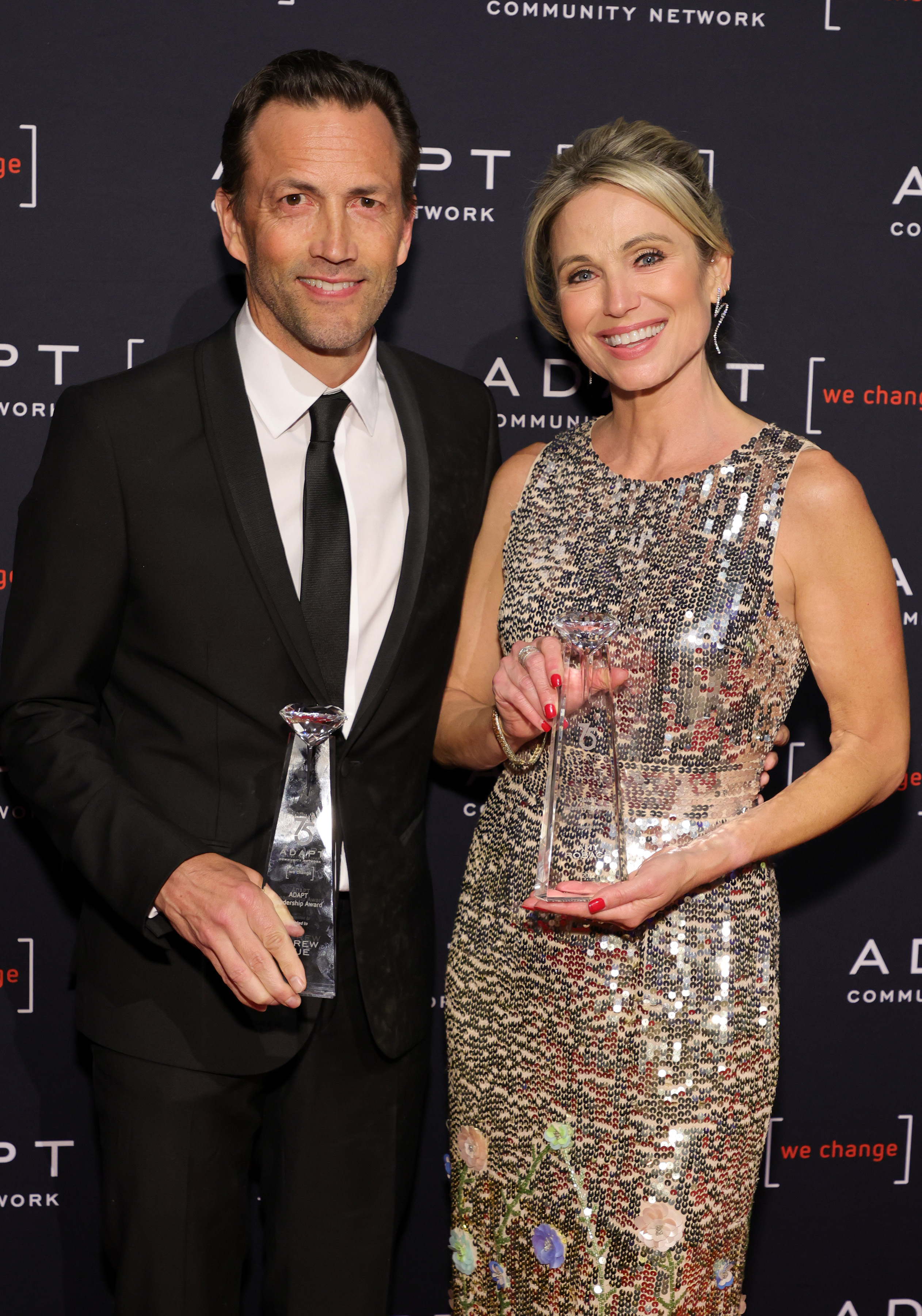 The former heartthrob with Amy Robach during the 2022 ADAPT Leadership Awards on March 10, 2022 | Source: Getty Images